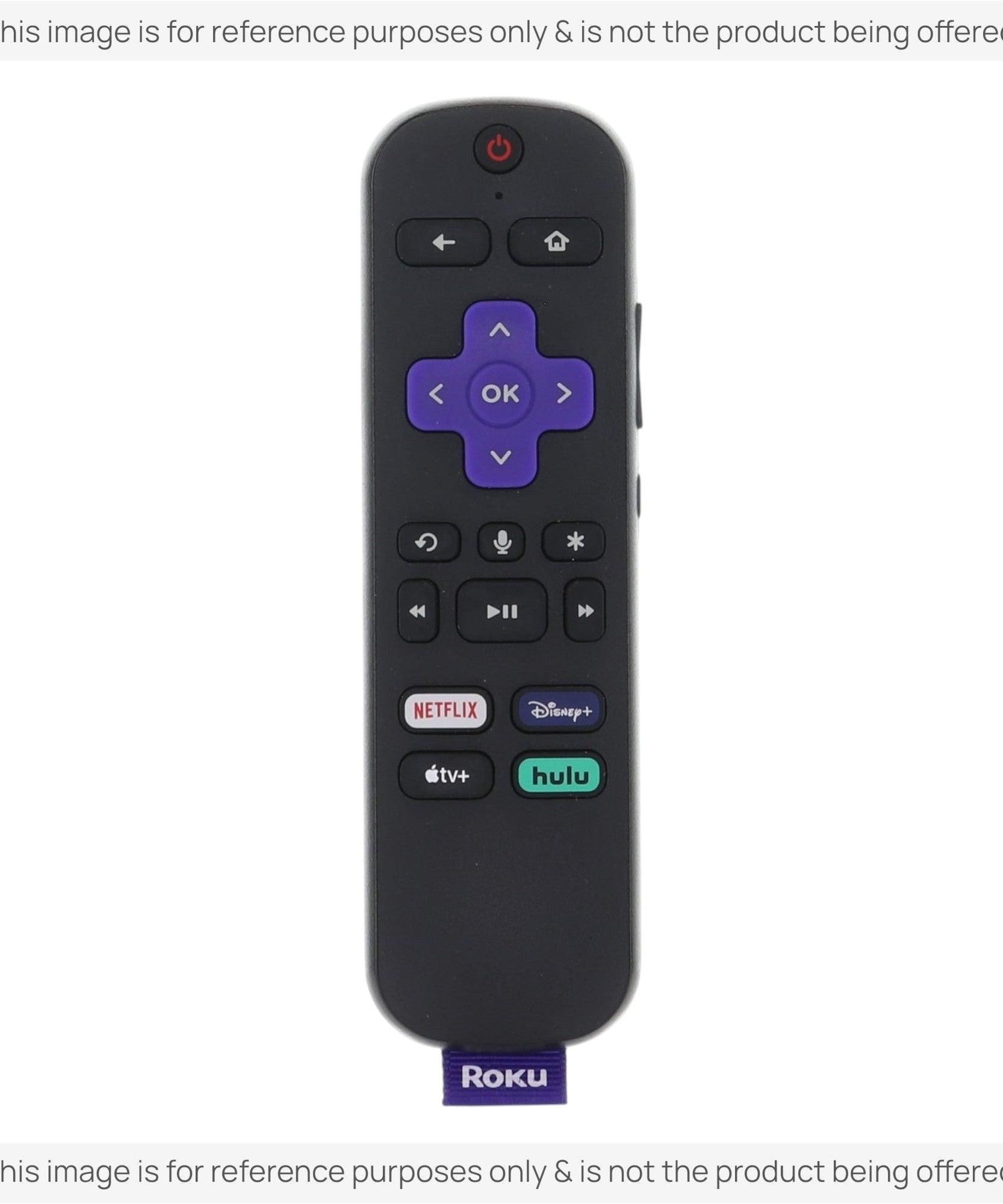 Substitute for Roku RC-EL2 Streaming Stick Remote Control with Voice 3226001085 [RCGZ1, NO HEADPHONE JACK]