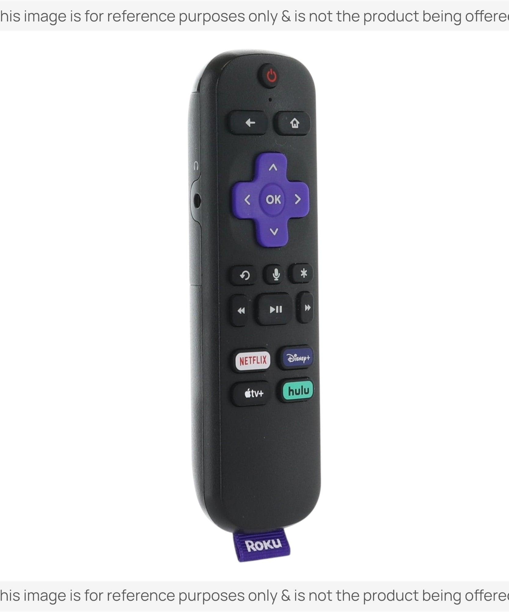 Substitute for Roku RC-EL2 Streaming Stick Remote Control with Voice 3226001085 [RCGZ1, NO HEADPHONE JACK]