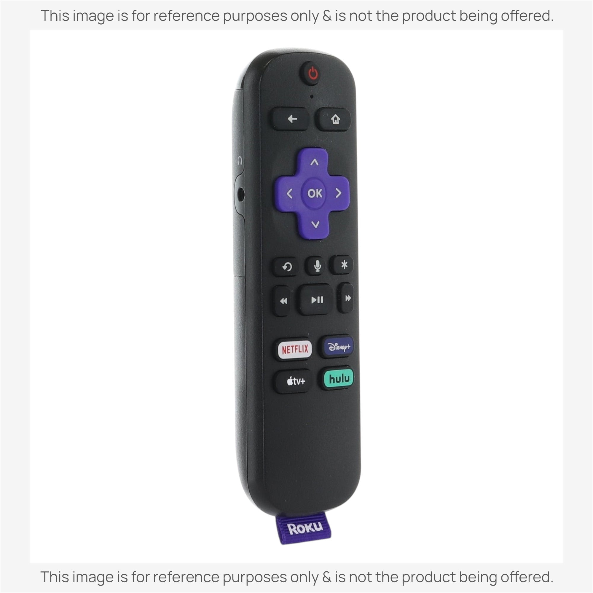 Substitute for Roku RC-EL2 Streaming Stick Remote Control with Voice 3226001085 [RCGZ1, NO HEADPHONE JACK]