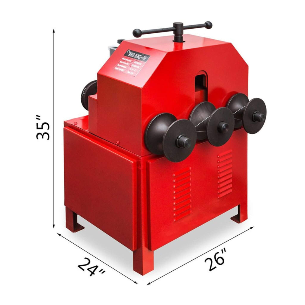 35-Inch Heavy-Duty Electric Multi-Function Industrial Square Pipe Tube Bender Machine W/ Die Set (SAK16482)