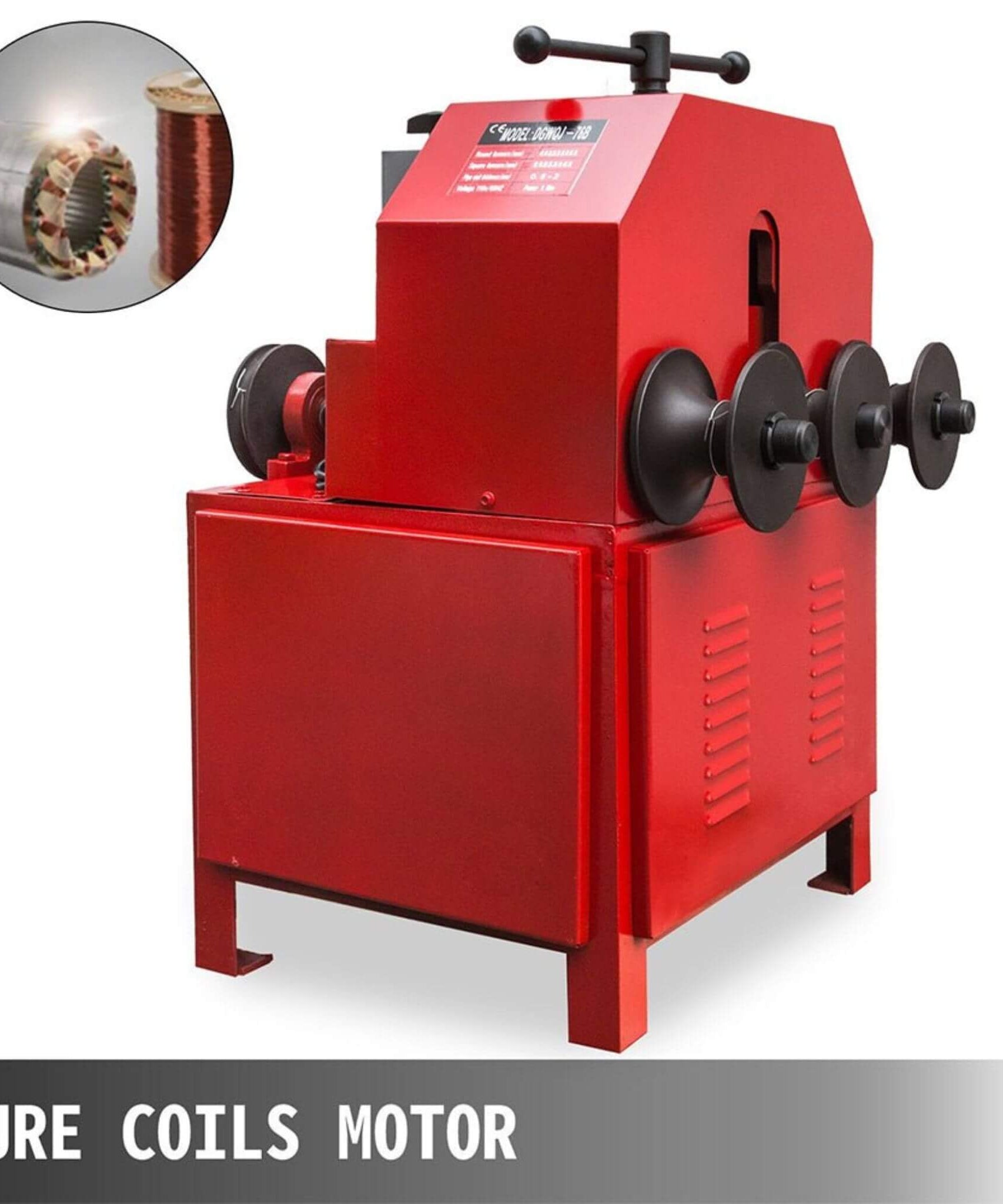 35-Inch Heavy-Duty Electric Multi-Function Industrial Square Pipe Tube Bender Machine W/ Die Set (SAK16482)