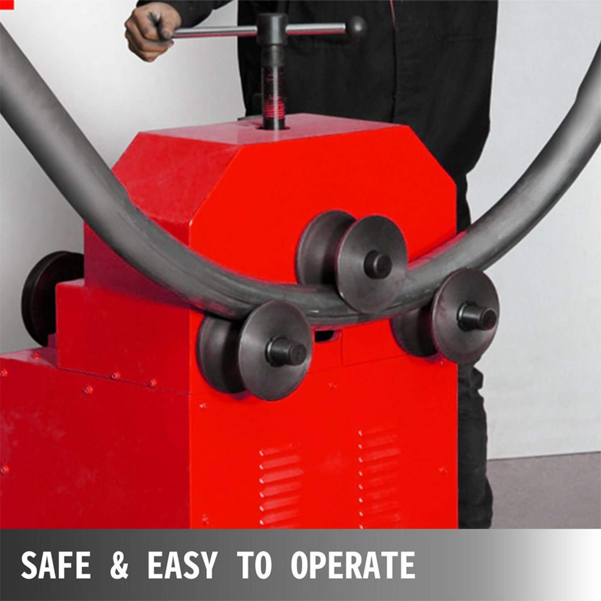 35-Inch Heavy-Duty Electric Multi-Function Industrial Square Pipe Tube Bender Machine W/ Die Set (SAK16482)