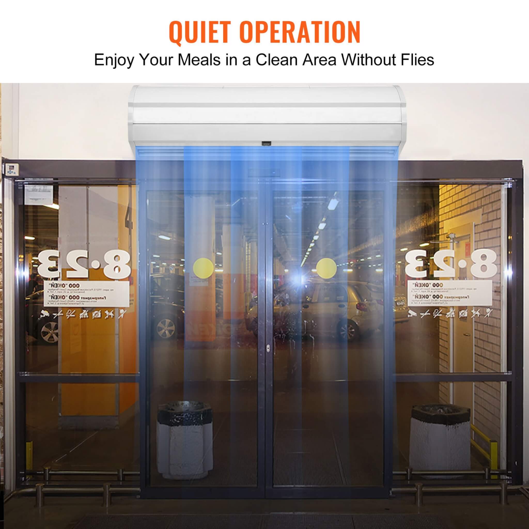 36-Inch 110V Commercial 2-Speed 900CFM Indoor Wall-Mounted Air Curtain (SAK63471)