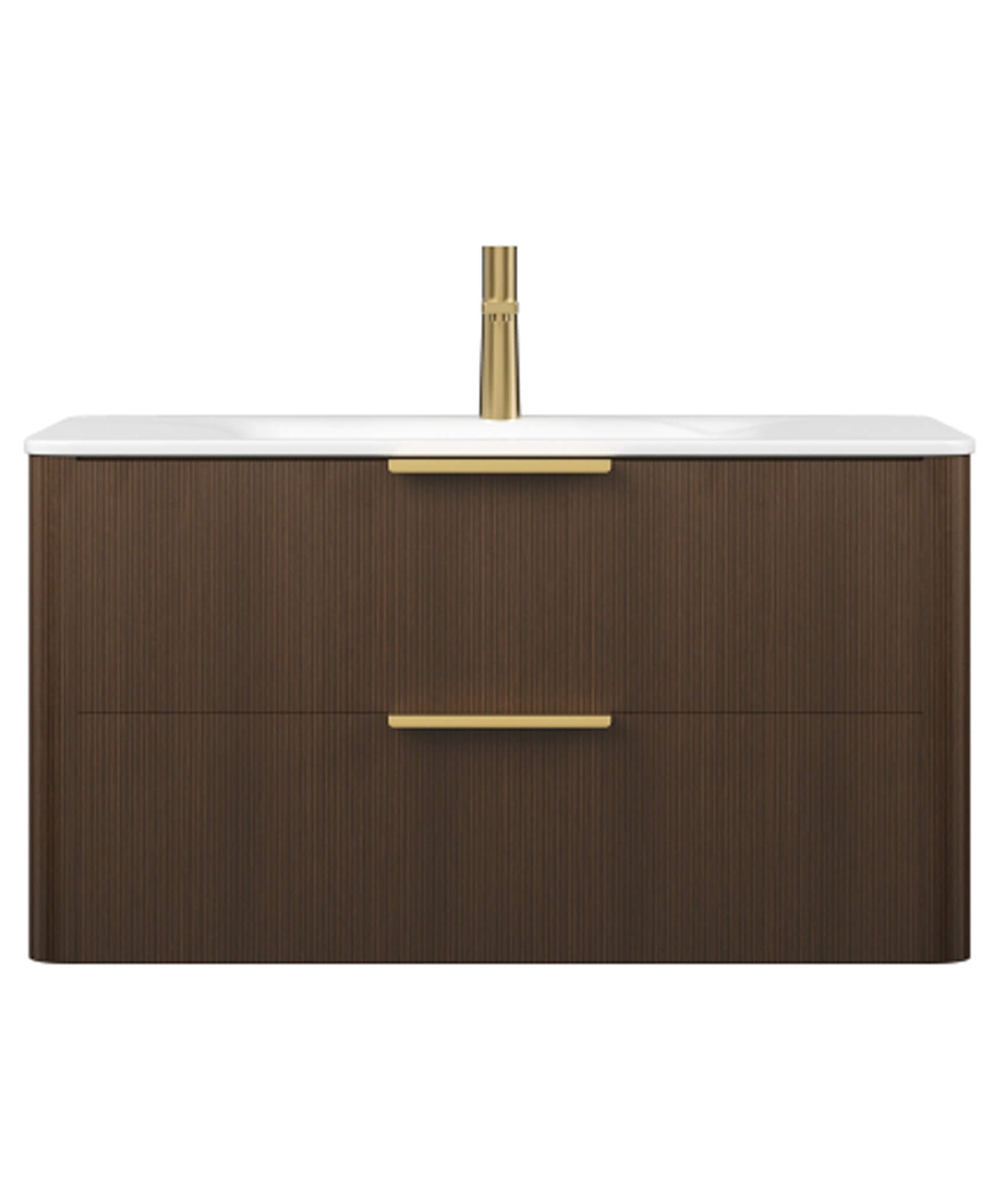 Nuvia Luxury 30/36-Inch Sintered Stone Floating Bathroom Vanity With Sink (SAK70429)