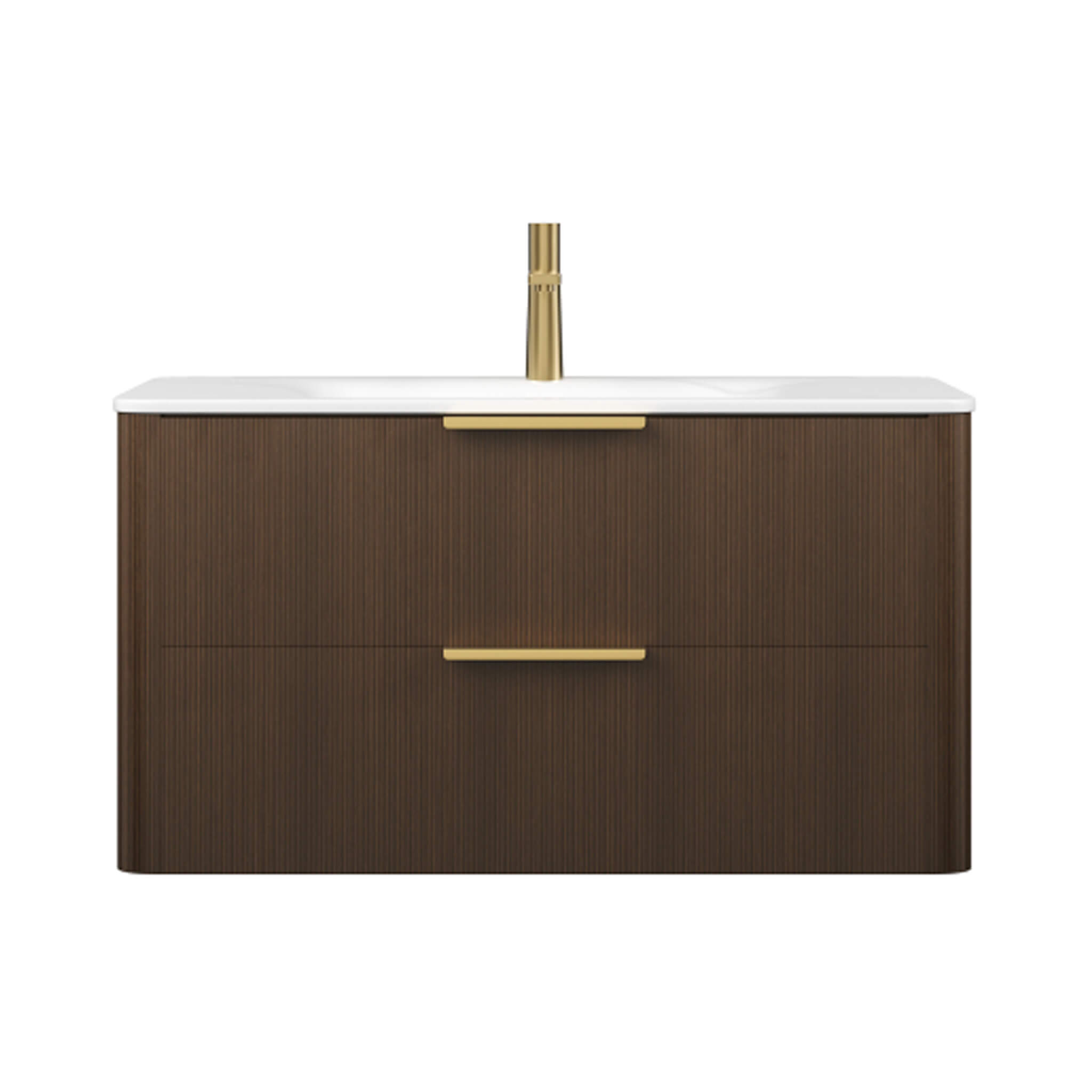 Nuvia Luxury 30/36-Inch Sintered Stone Floating Bathroom Vanity With Sink (SAK70429)