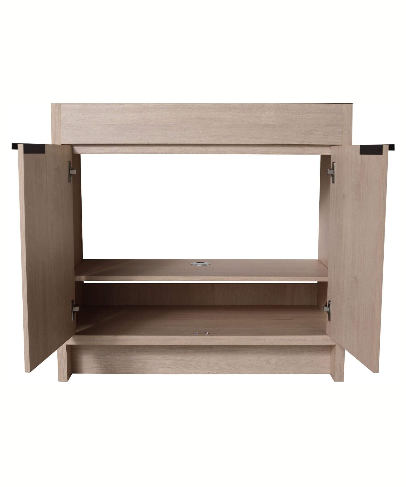 Nuvia 36-Inch Freestanding Bathroom Vanity With White Resin Sink (SAK39274)