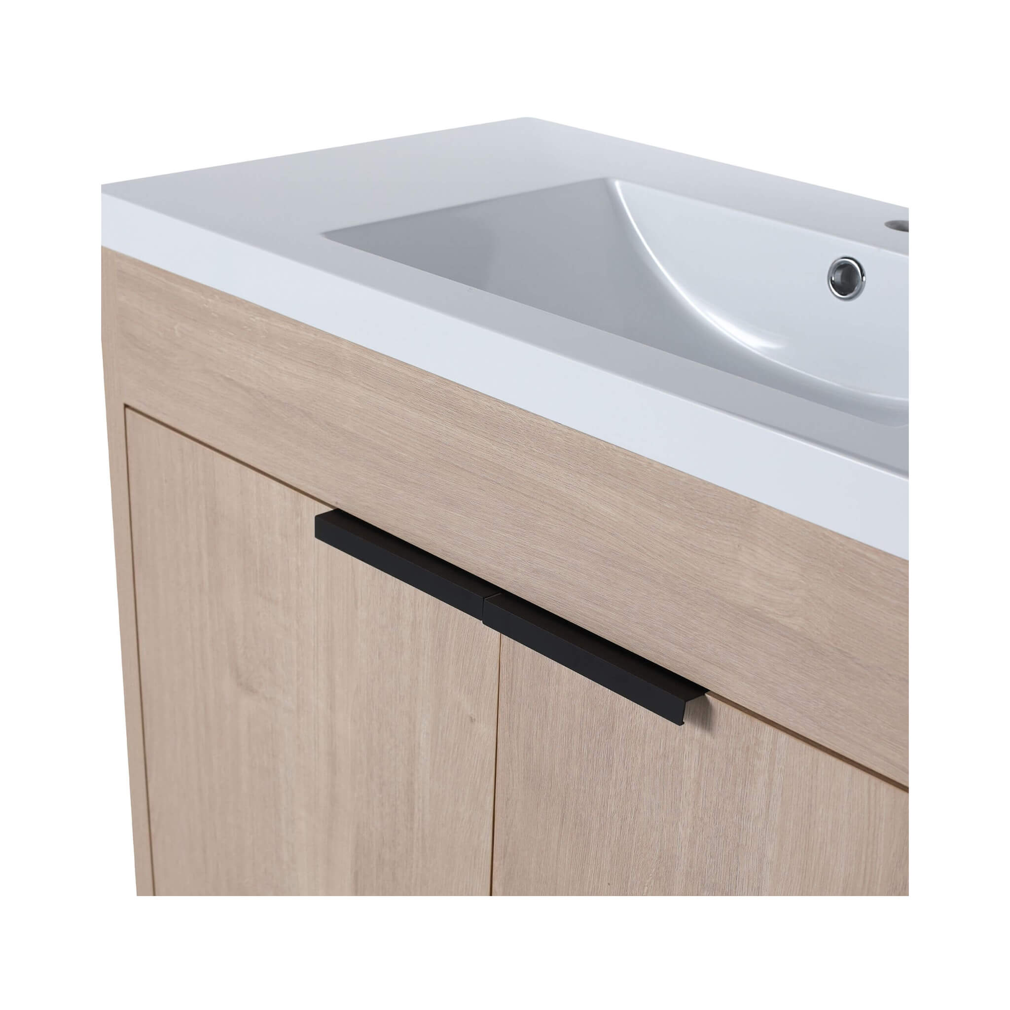 Nuvia 36-Inch Freestanding Bathroom Vanity With White Resin Sink (SAK39274)