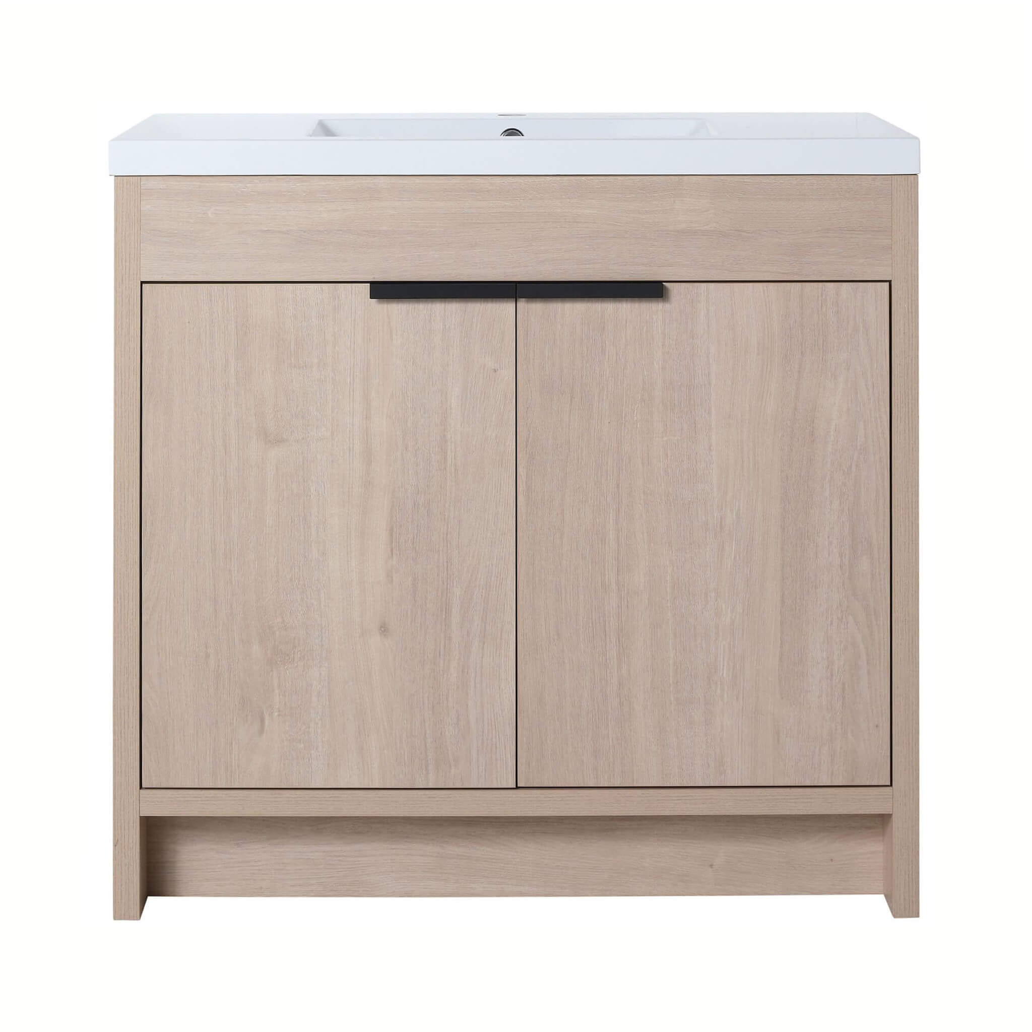 Nuvia 36-Inch Freestanding Bathroom Vanity With White Resin Sink (SAK39274)