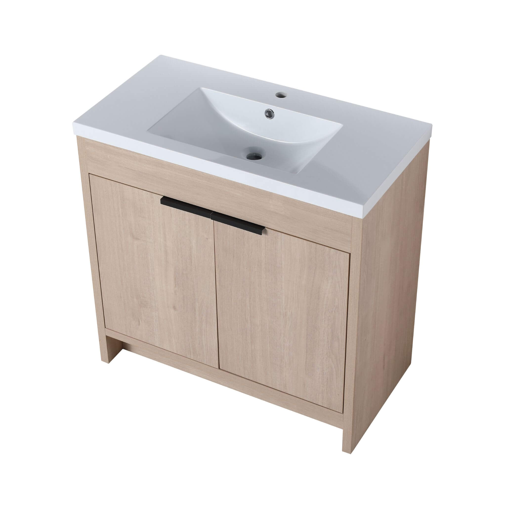 Nuvia 36-Inch Freestanding Bathroom Vanity With White Resin Sink (SAK39274)