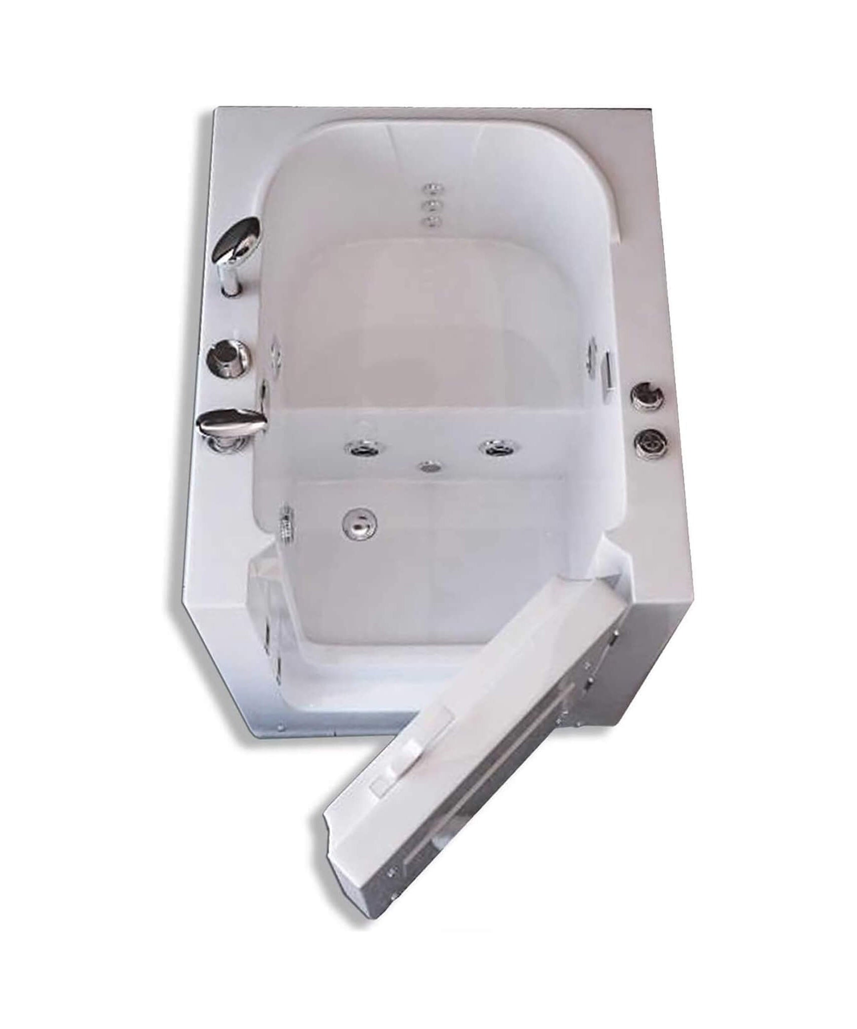 Nuvia Florida 36-Inch Premium 1-Person Walk-In Whirlpool Hydromassage Bathtub (SAK59163)