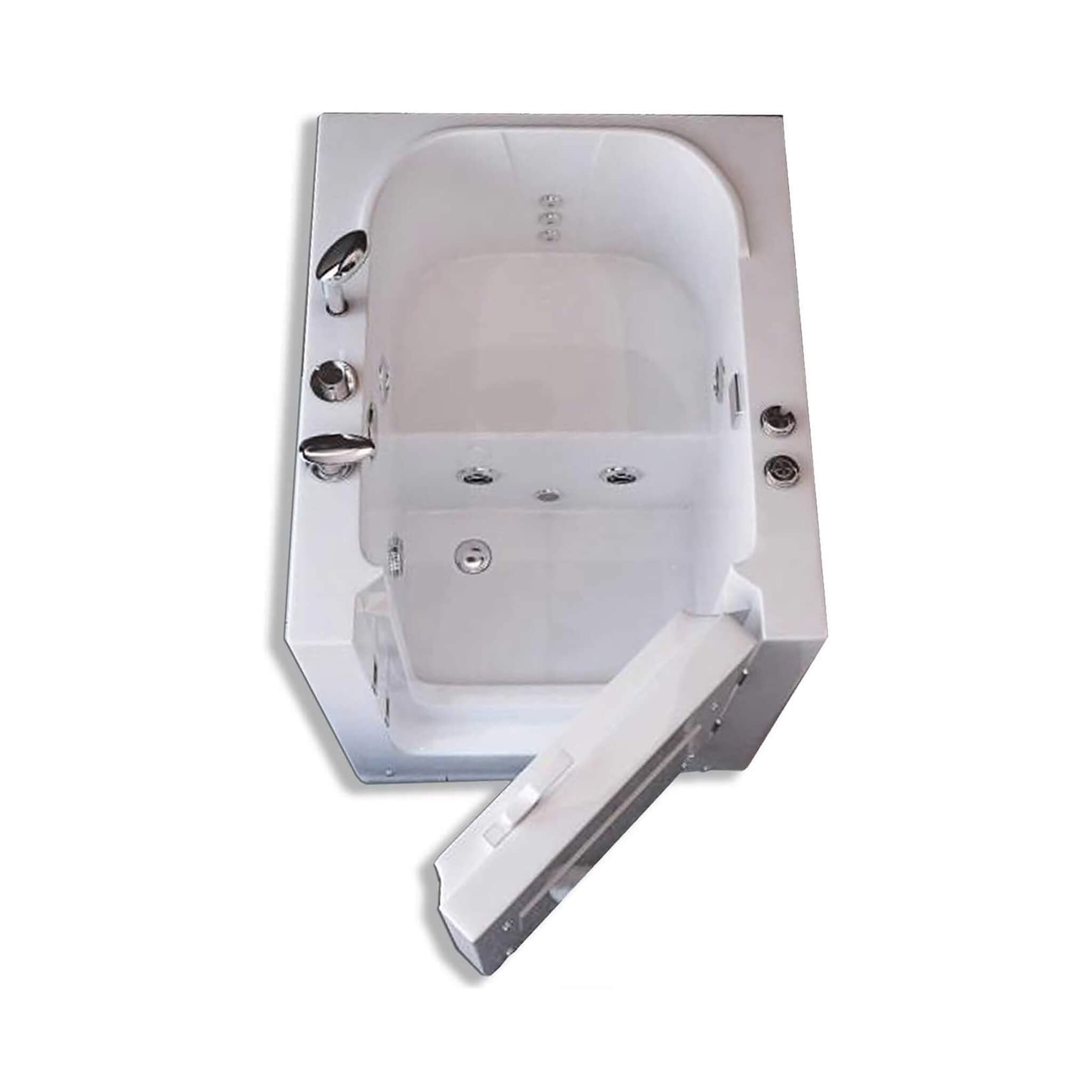 Nuvia Florida 36-Inch Premium 1-Person Walk-In Whirlpool Hydromassage Bathtub (SAK59163)
