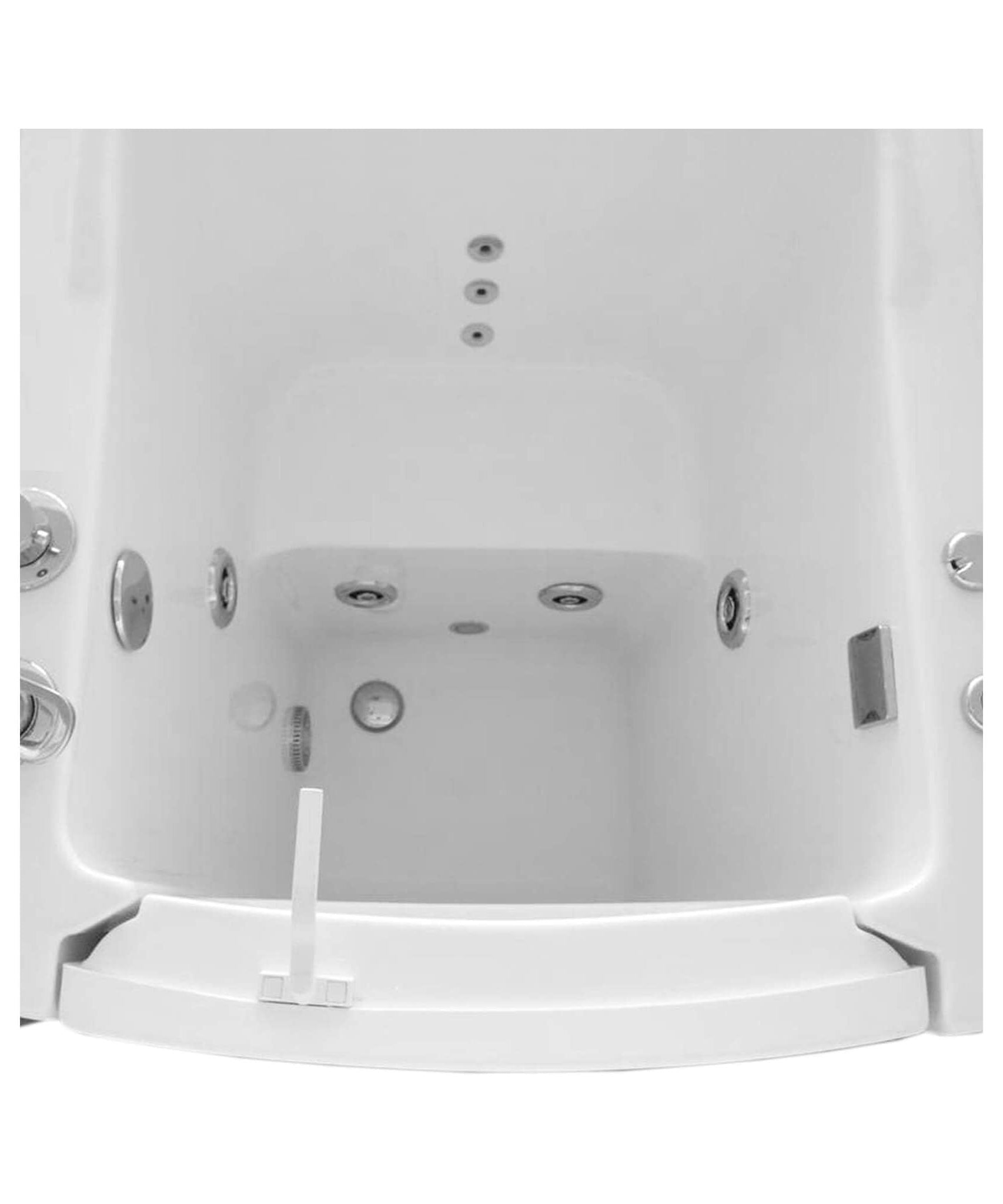 Nuvia Florida 36-Inch Premium 1-Person Walk-In Whirlpool Hydromassage Bathtub (SAK59163)
