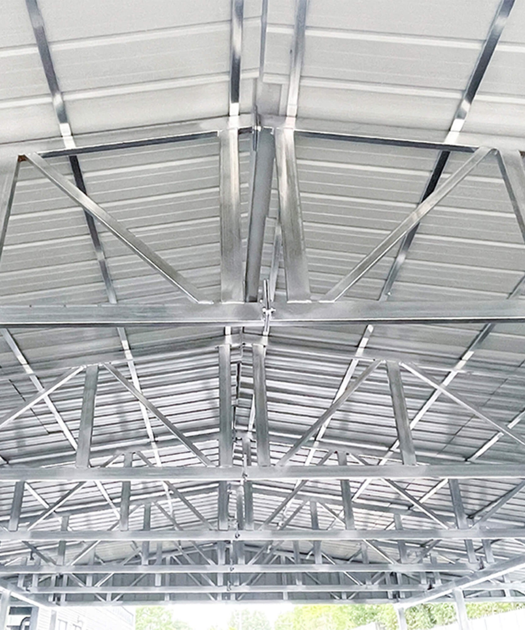 [36X40FT] Alora Heavy-Duty Weather-Resistant Galvanized Steel Container Roof Kit [No Containers] (SAK37491)
