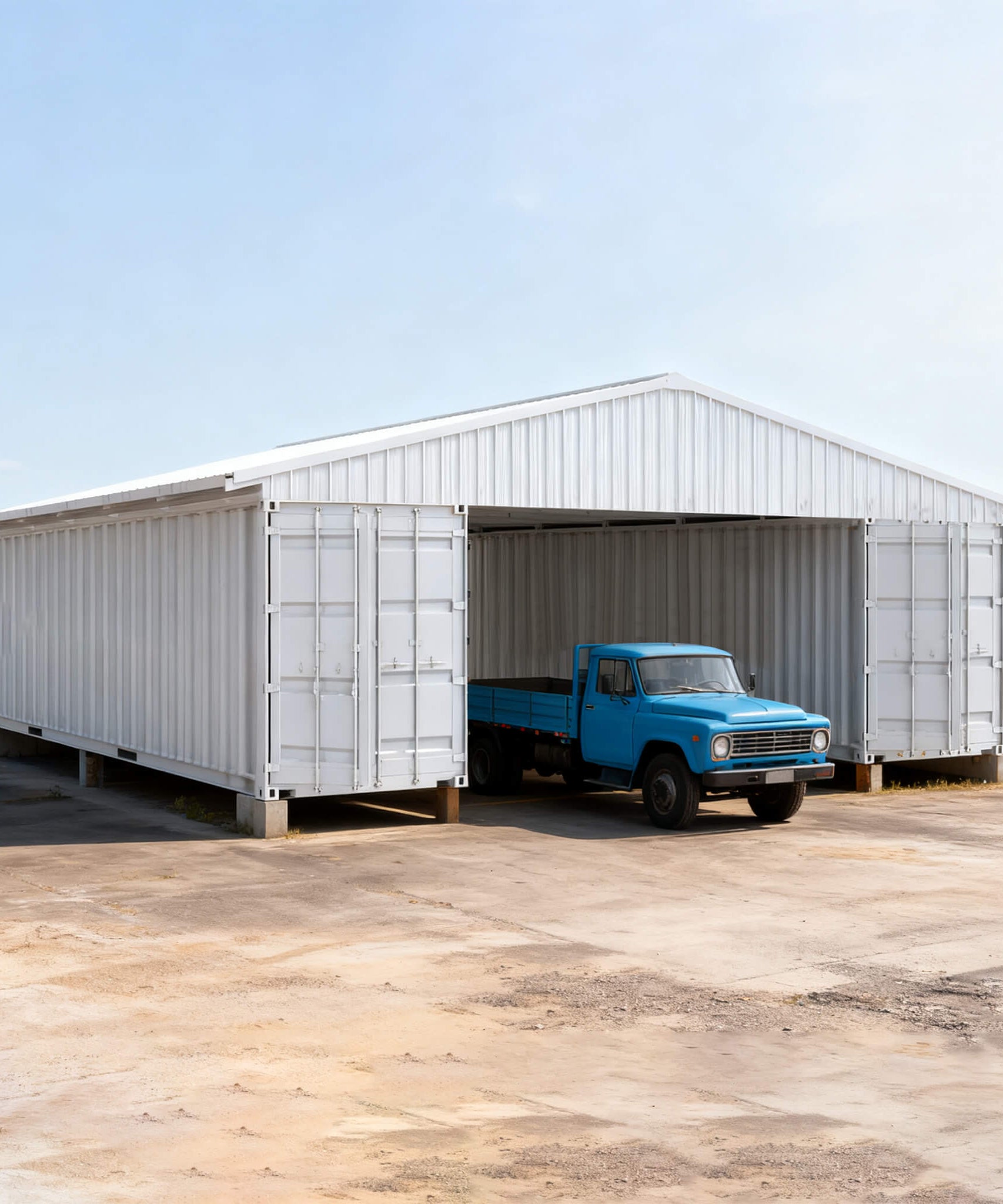 [36X40FT] Alora Heavy-Duty Weather-Resistant Galvanized Steel Container Roof Kit [No Containers] (SAK37491)