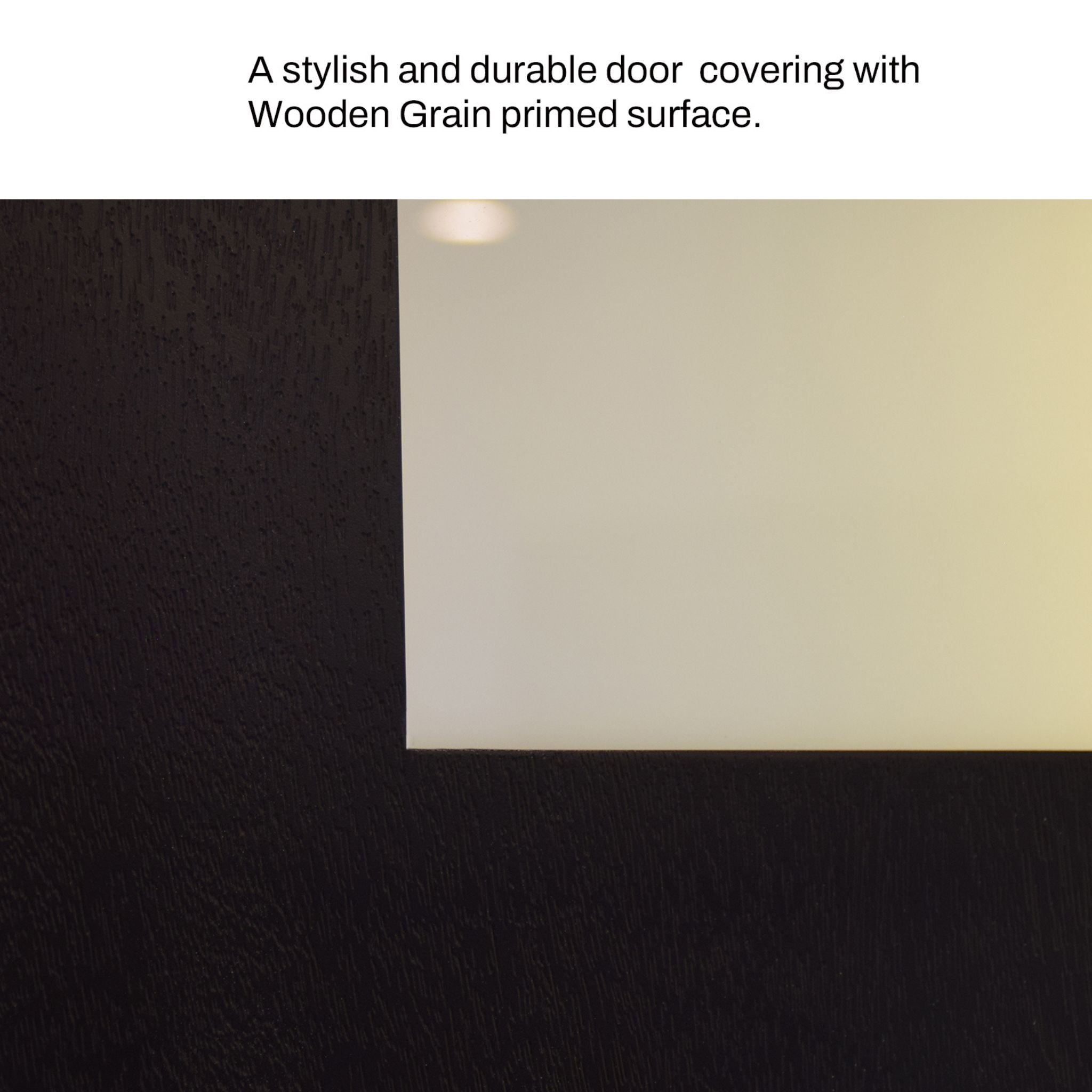 [36X80-Inch] Nuvia Modern Black Left Inswing Fiberglass Entry Door With 4-9/16 White Vinyl Frame (SAK52910)