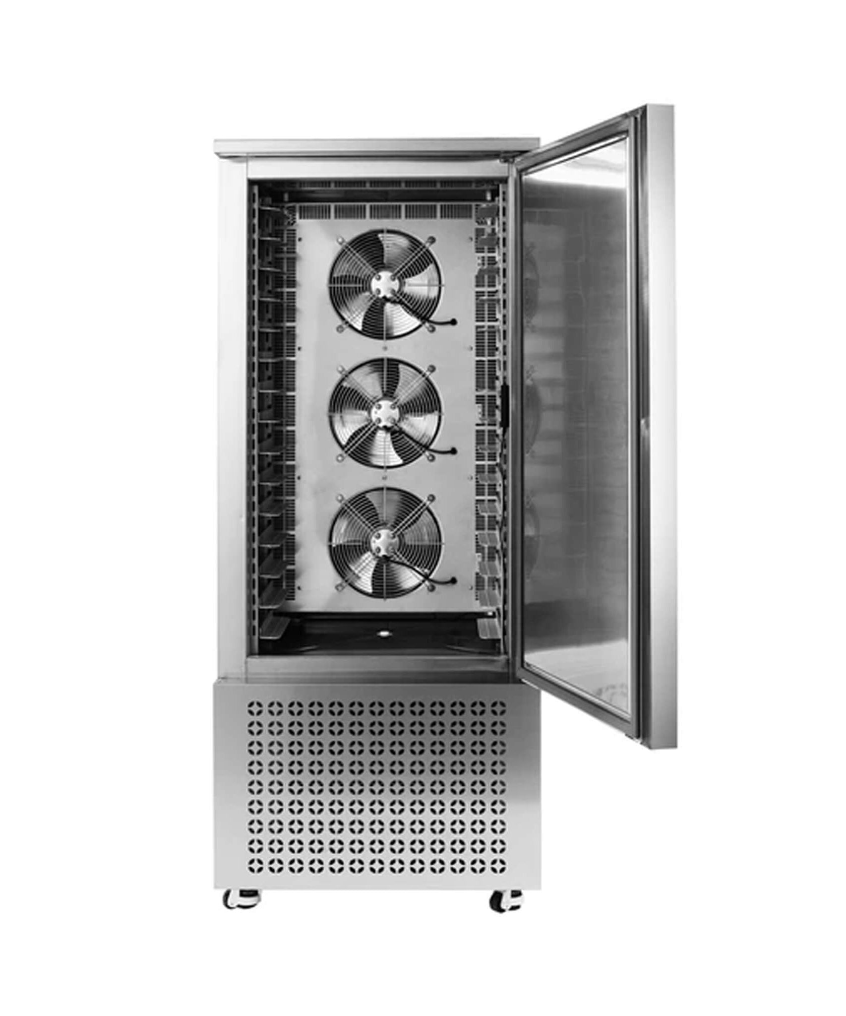 370L Commercial Freestanding Blast Freezer With 15 Trays For Chilling Seafood & Gelato (SAK98170)
