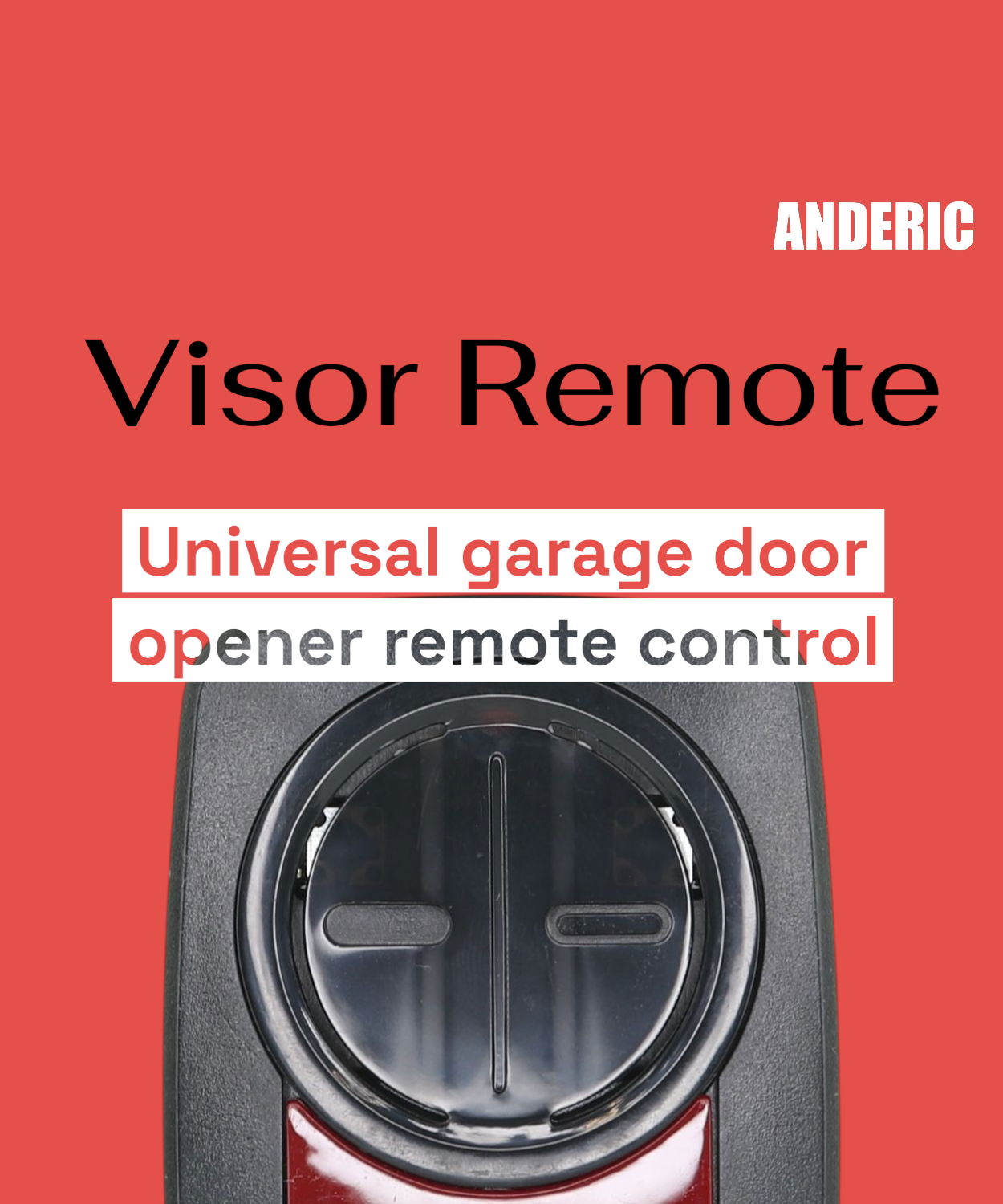 Anderic 375UT-2button Universal 2-Button Garage Door Opener Remote Control for LiftMaster, Chamberlain, Genie, Craftsman, Linear, and Wayne Dalton