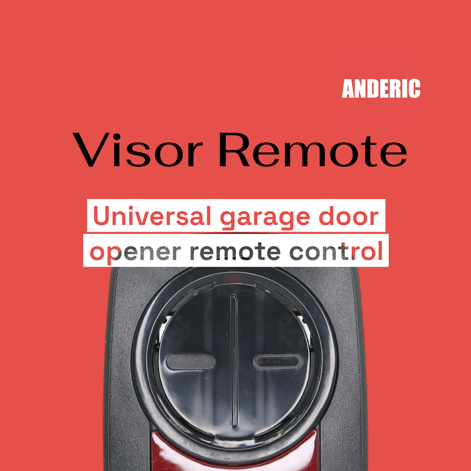 Anderic 375UT-2button Universal 2-Button Garage Door Opener Remote Control for LiftMaster, Chamberlain, Genie, Craftsman, Linear, and Wayne Dalton