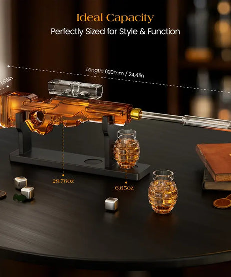 Sniper Whiskey Decanter Set