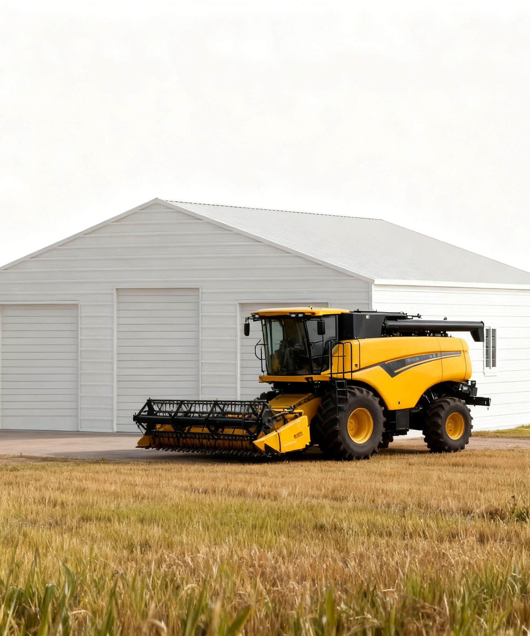 [39X39FT] Extra-Large Heavy-Duty Galvanized Steel Barn Building Shed With 3 Rolling Door Garages (SAK10234)