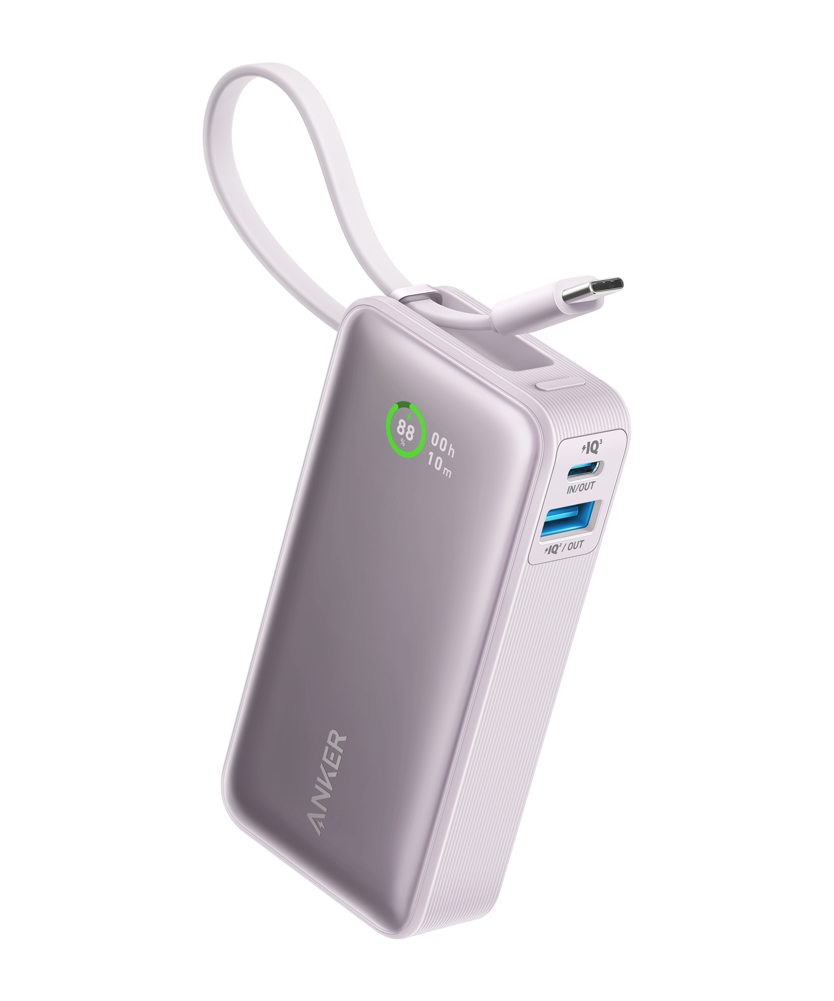 Anker Nano Power Bank (30W, Built-In USB-C Cable)