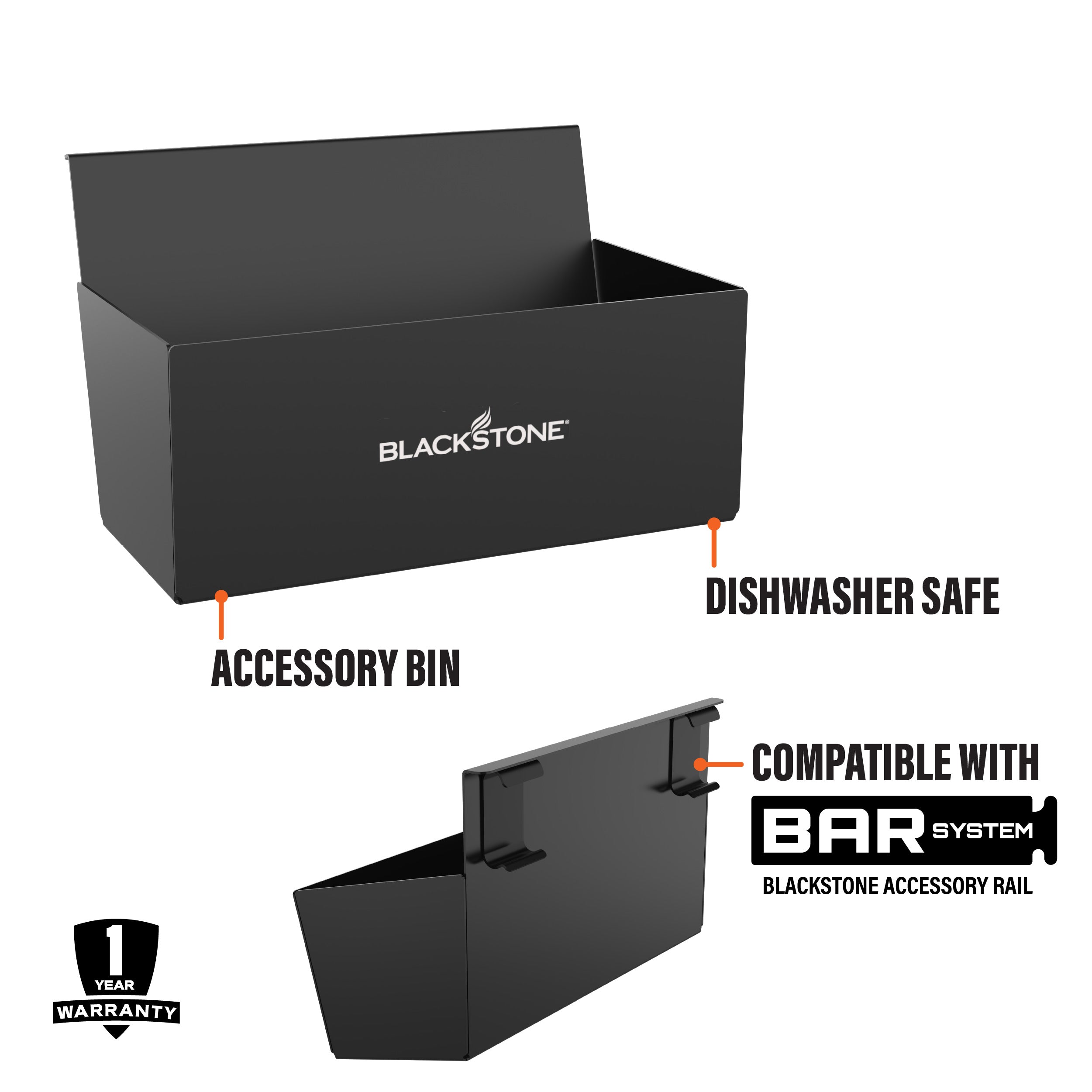 Blackstone BAR System Side Shelf Rail Accessory Basket