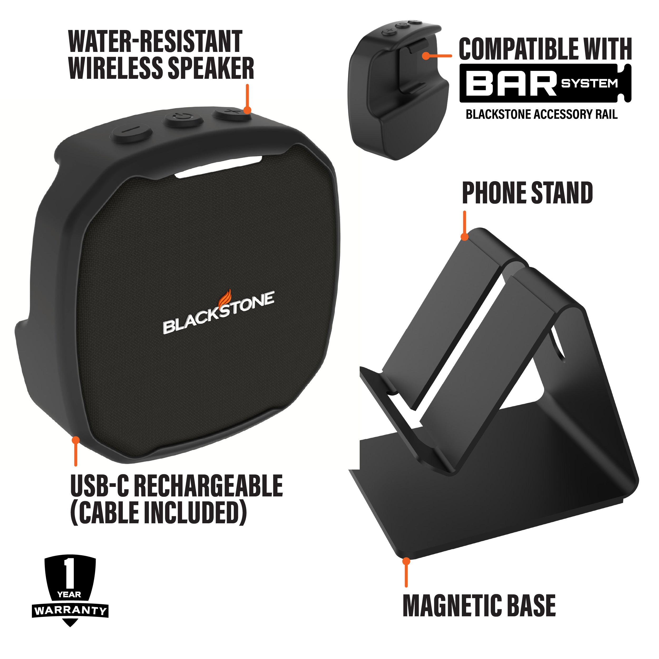 Blackstone BAR System Side Shelf Bluetooth Speaker
