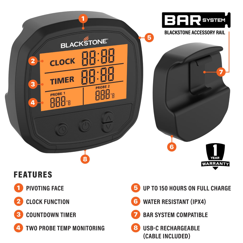 Blackstone BAR System Side Shelf Rail Temperature Probes