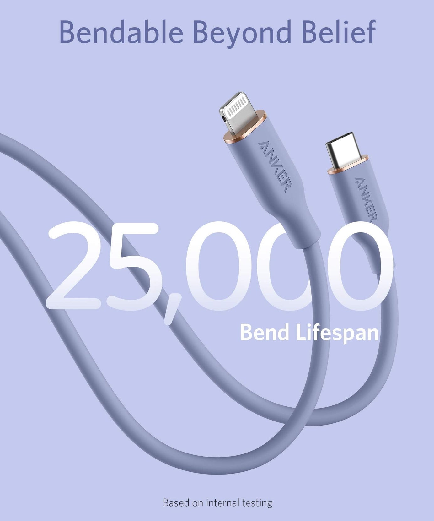 Anker <b>641</b> USB-C to Lightning Cable (Flow, Silicone)
