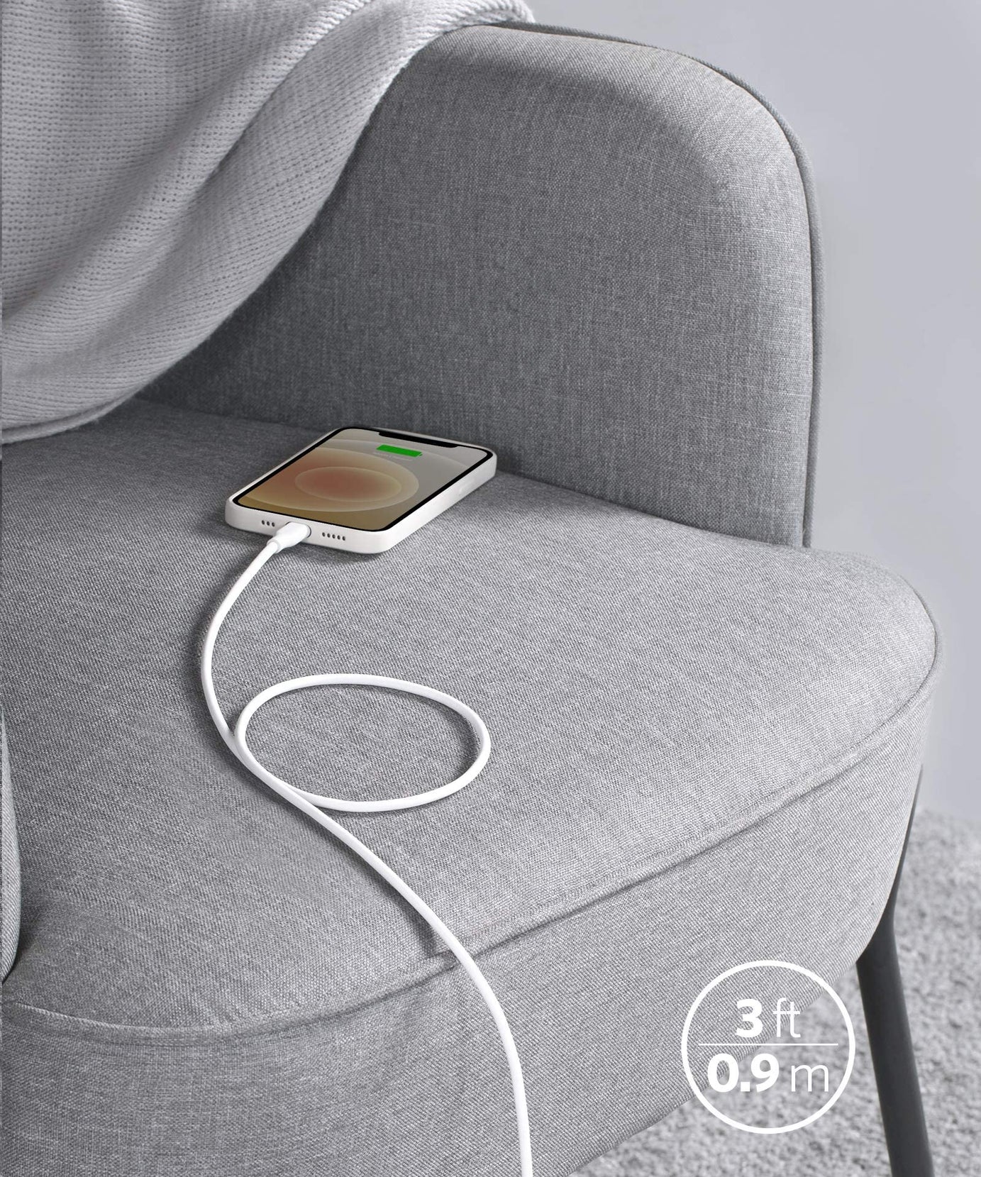 Anker <b>641</b> USB-C to Lightning Cable (Flow, Silicone)
