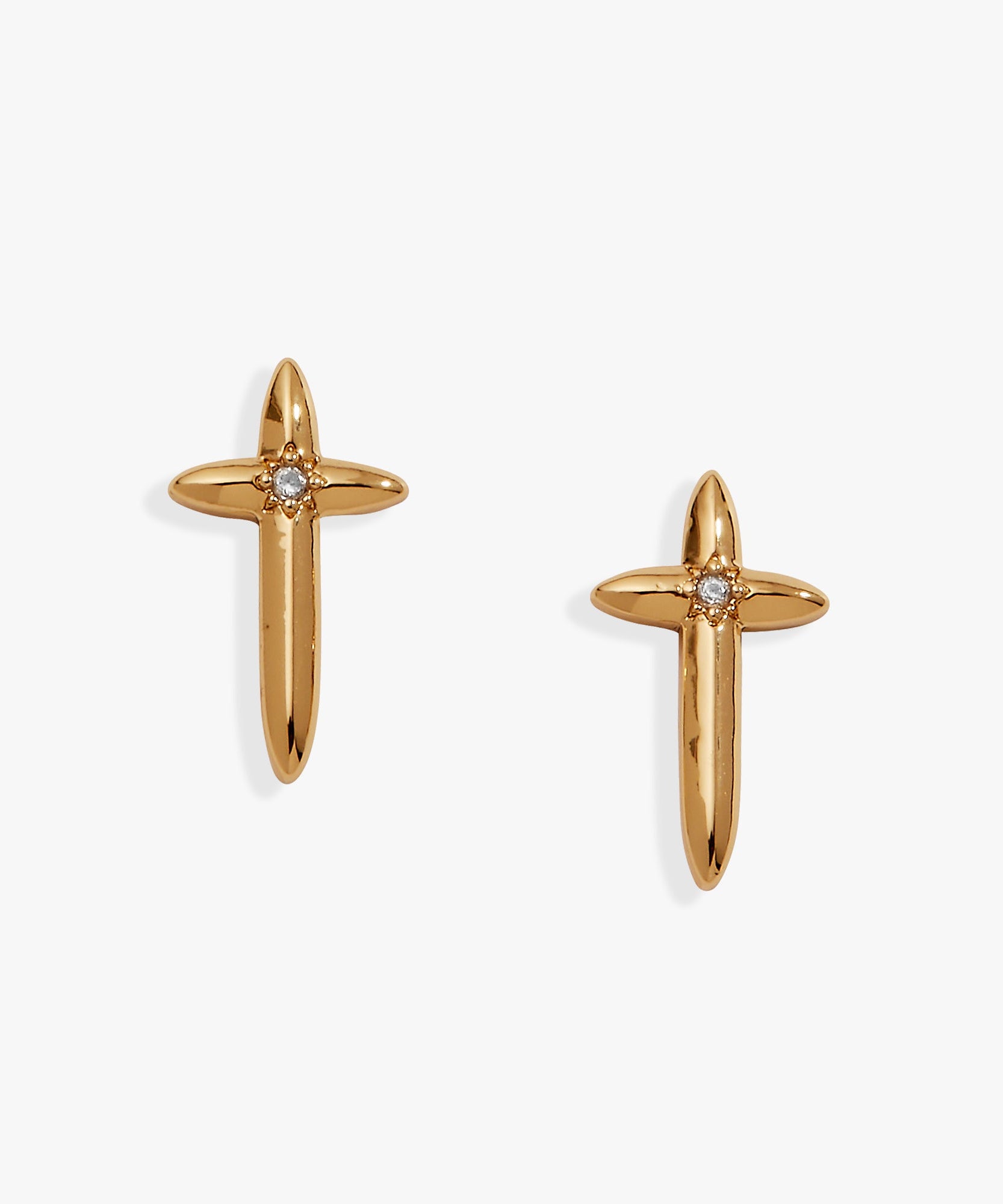 4:13 Cross Stud Earrings