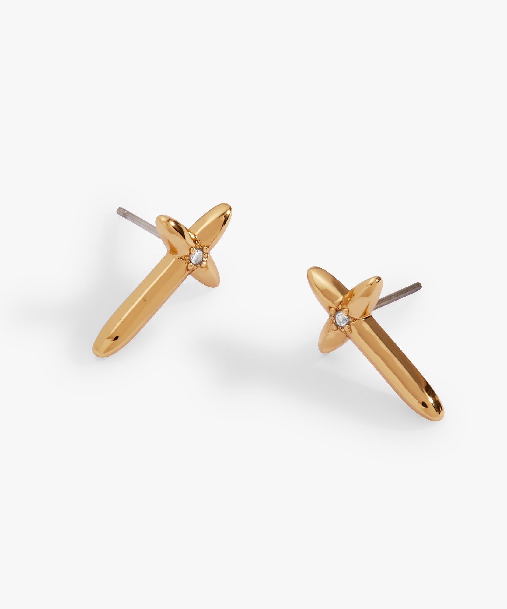 4:13 Cross Stud Earrings