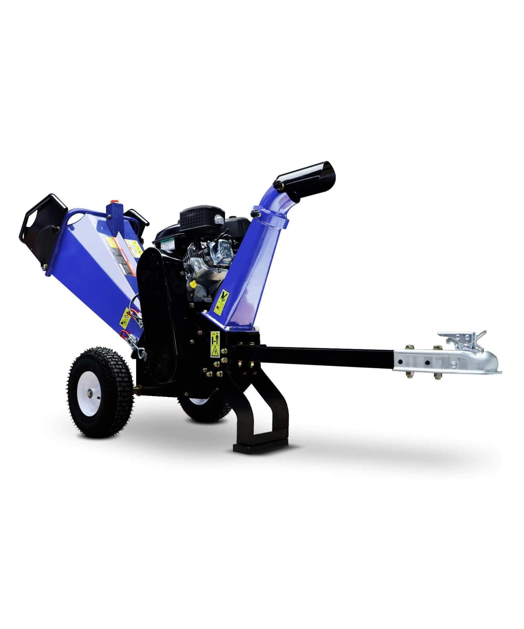 Heavy-Duty 4-Inch 208CC Gas Drum Wood Chipper Shredder With Tow Hitch (SAK47504)