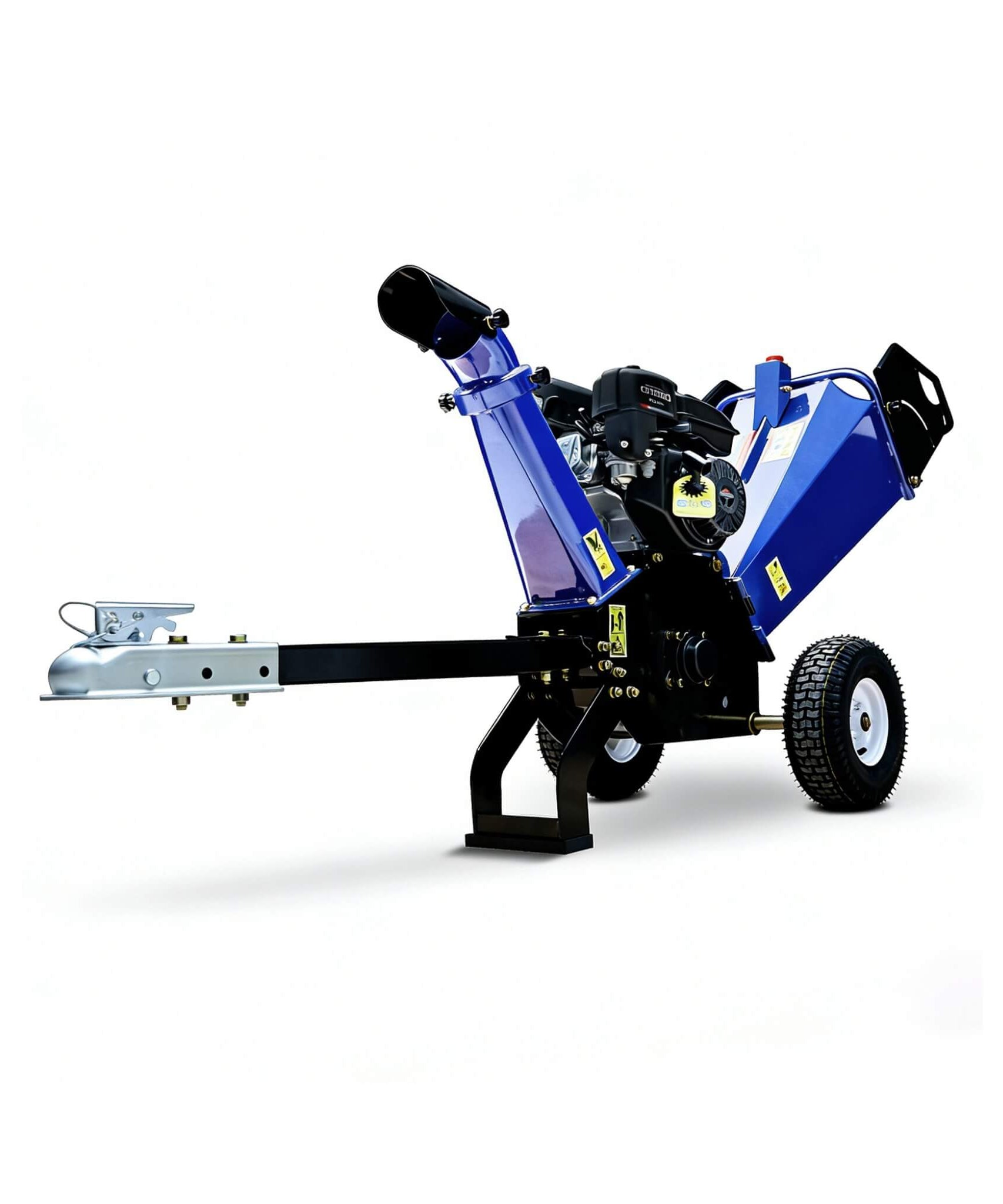 Heavy-Duty 4-Inch 208CC Gas Drum Wood Chipper Shredder With Tow Hitch (SAK47504)