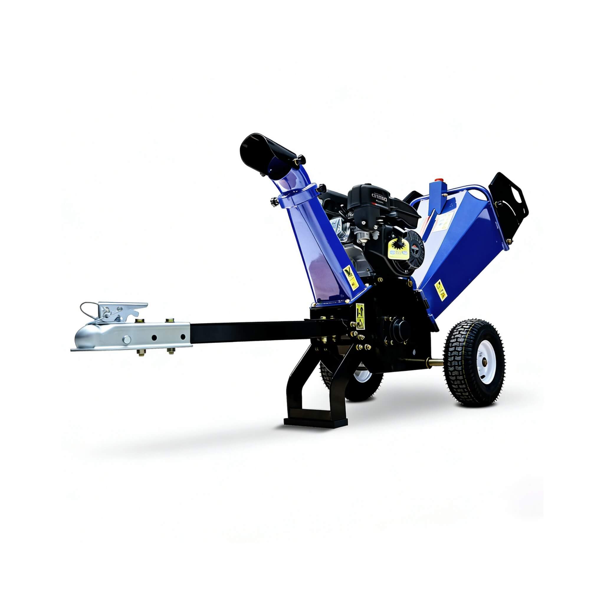 Heavy-Duty 4-Inch 208CC Gas Drum Wood Chipper Shredder With Tow Hitch (SAK47504)