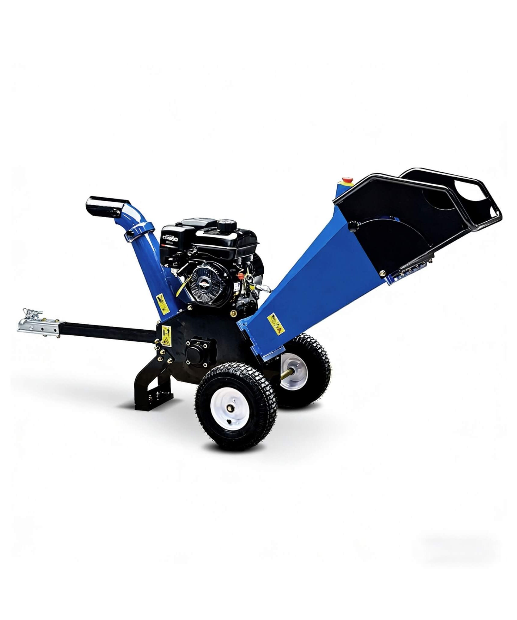 Heavy-Duty 4-Inch 208CC Gas Drum Wood Chipper Shredder With Tow Hitch (SAK47504)