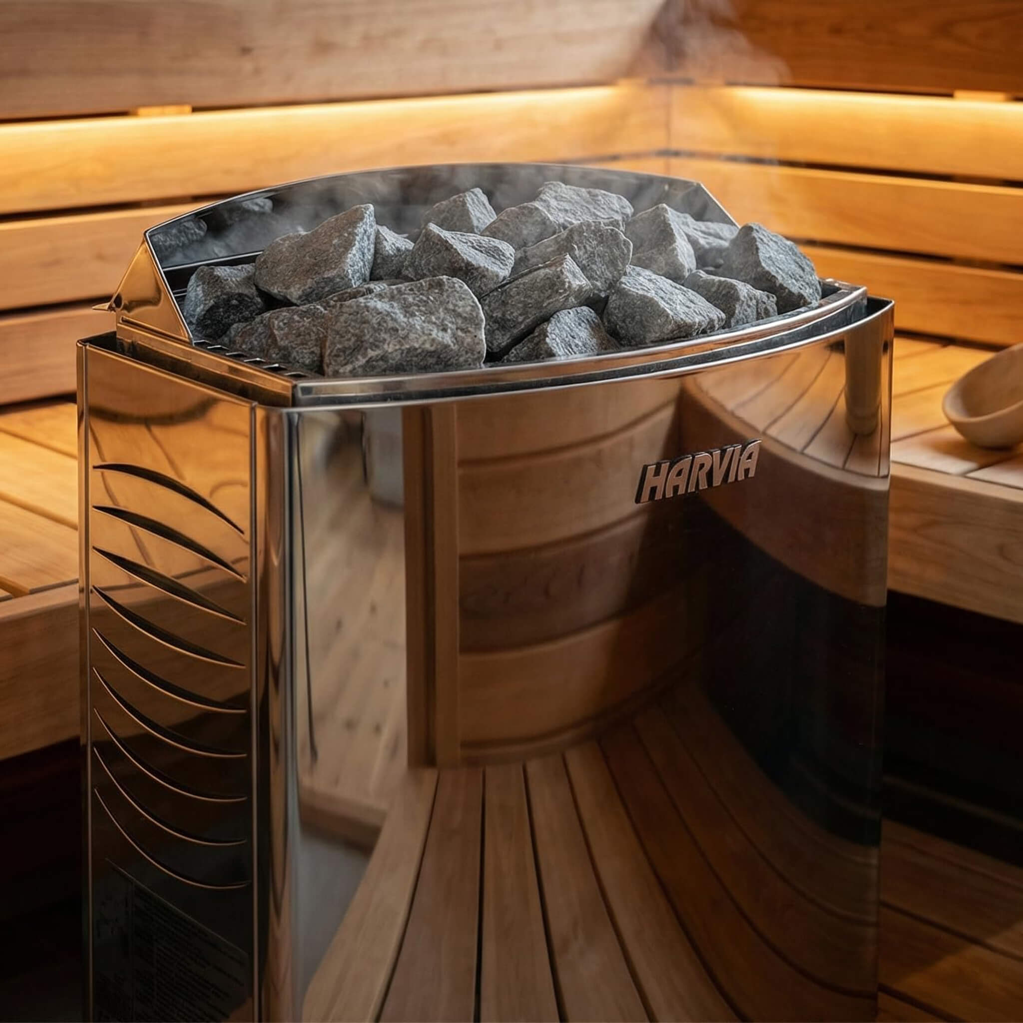 Rövia Elvaria 4-Person Indoor Canadian Red Cedar Infrared And Steam Sauna With 6KW Harvia Heater [Made-To-Order] (SAK93528)