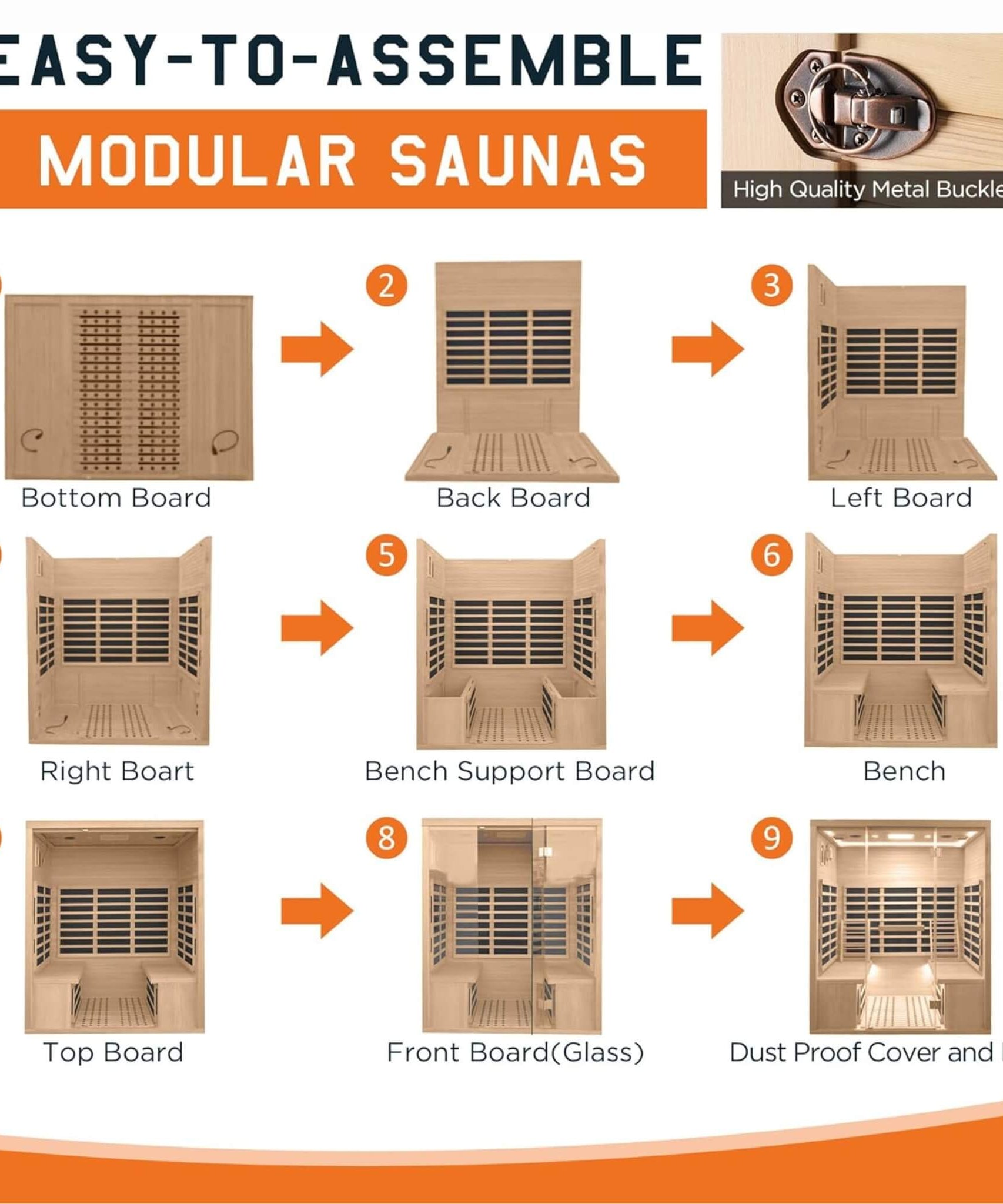Thermora Seville 4-Person Low EMF Canadian Hemlock Infrared Sauna With Bluetooth (SAK29571)