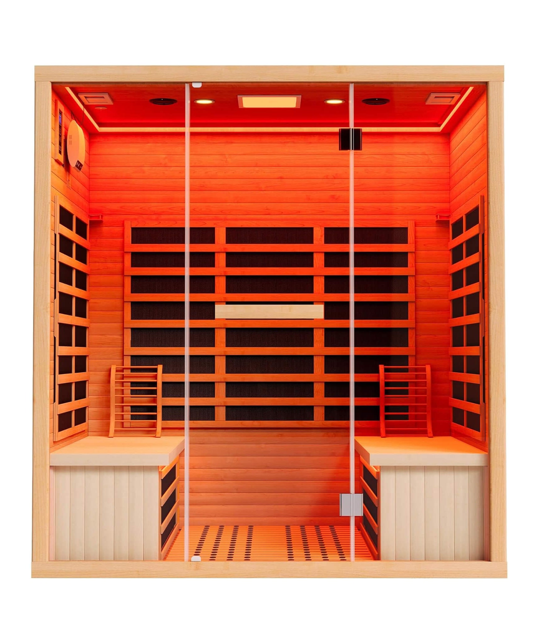Thermora Seville 4-Person Low EMF Canadian Hemlock Infrared Sauna With Bluetooth (SAK29571)