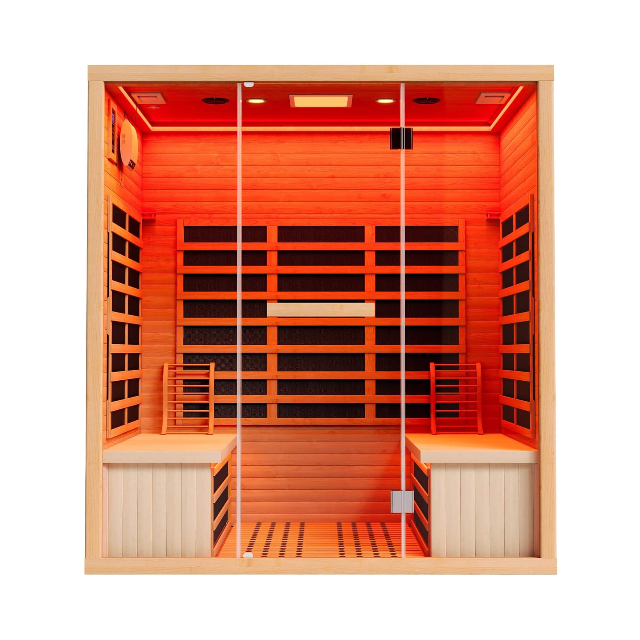 Thermora Seville 4-Person Low EMF Canadian Hemlock Infrared Sauna With Bluetooth (SAK29571)