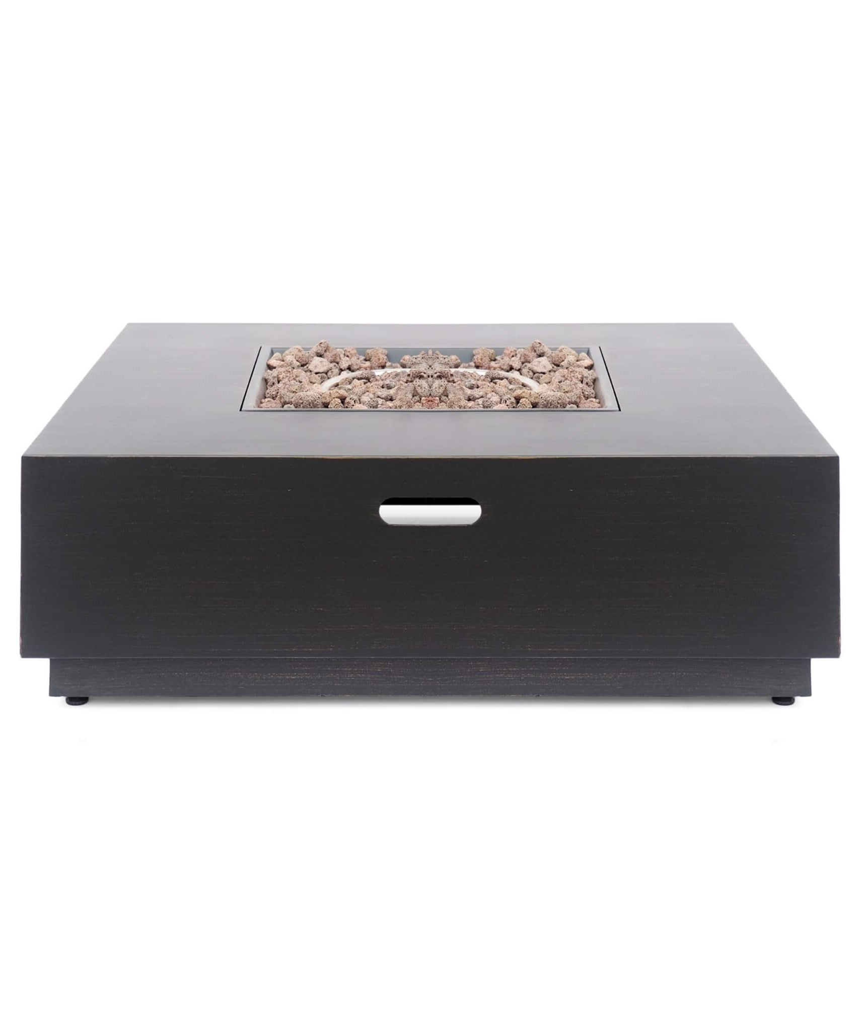 Alora 40-Inch 50K BTU Modern Outdoor Square Iron Backyard Patio Fire Pit (SAK31635)