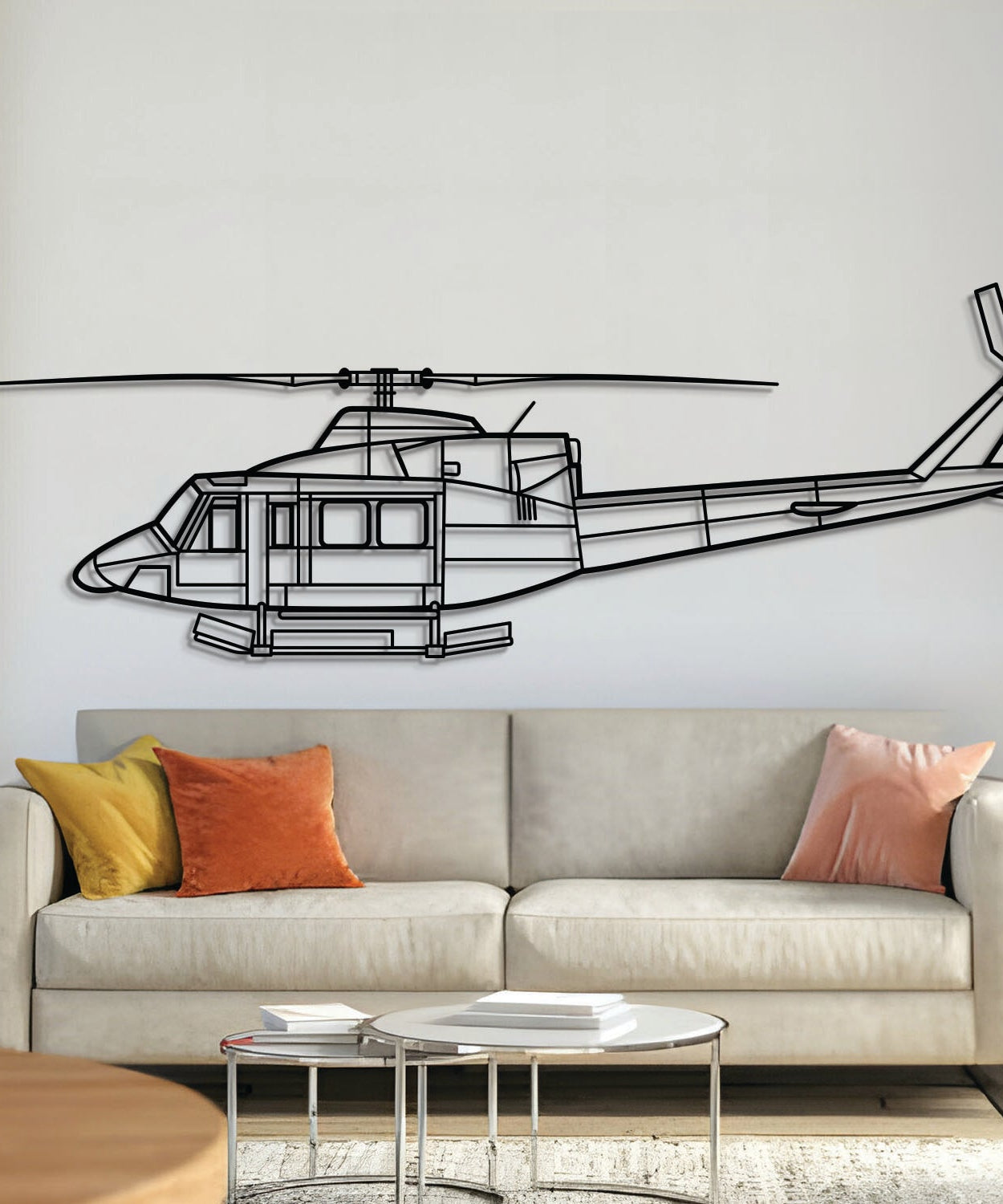 412 Metallflugzeug-Wandkunst - NCP0456