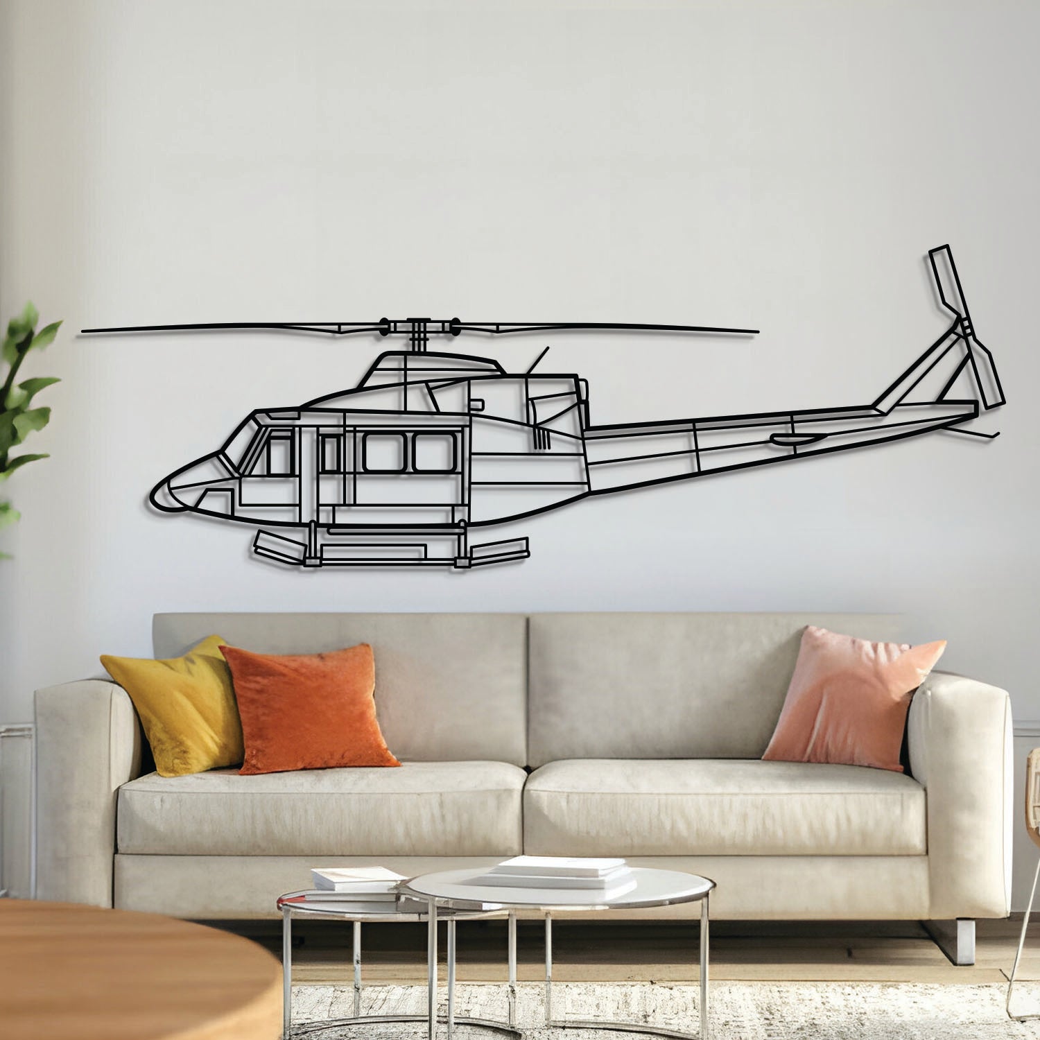 412 Metallflugzeug-Wandkunst - NCP0456