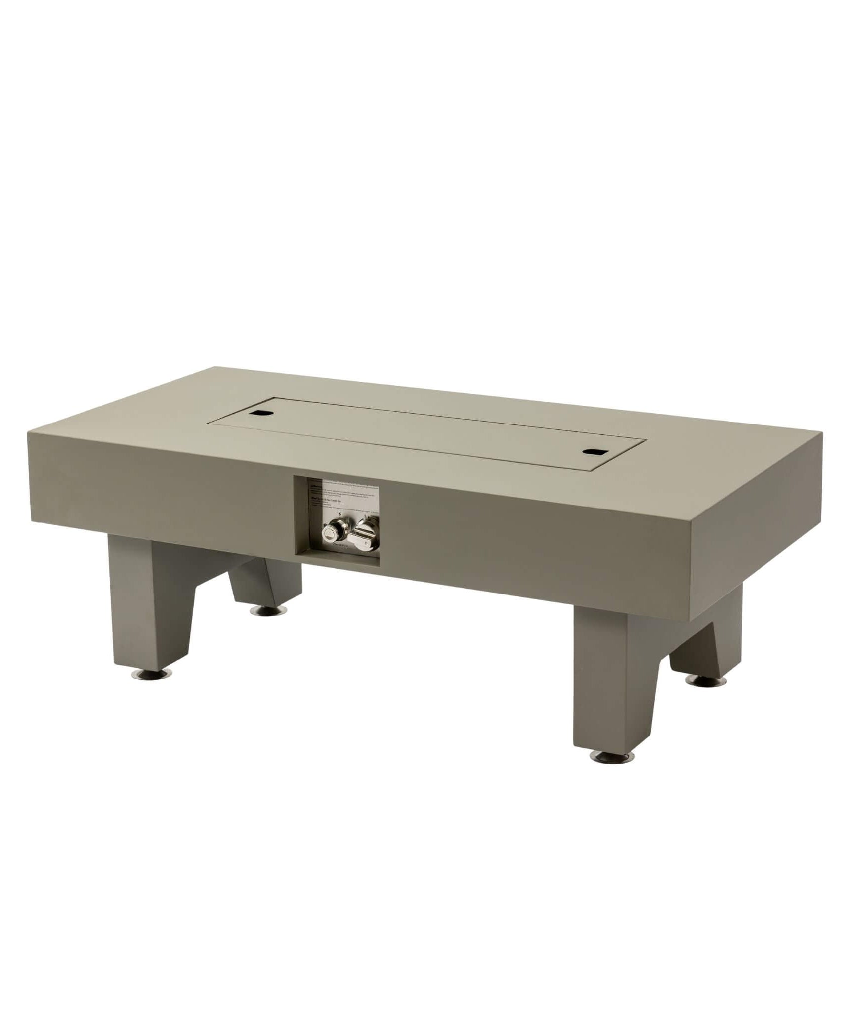 Alora 42-Inch 50K BTU Iron Liquid Propane Fire Pit Table With Glass Stones (SAK63845)