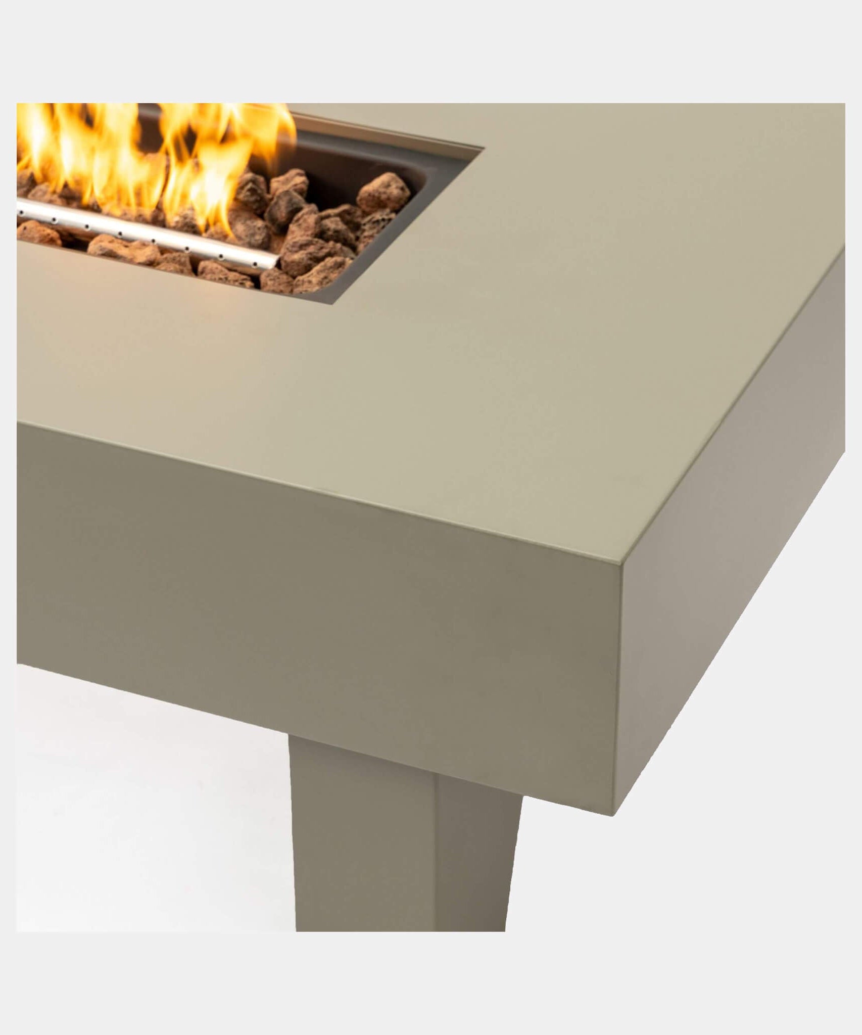 Alora 42-Inch 50K BTU Iron Liquid Propane Fire Pit Table With Glass Stones (SAK63845)