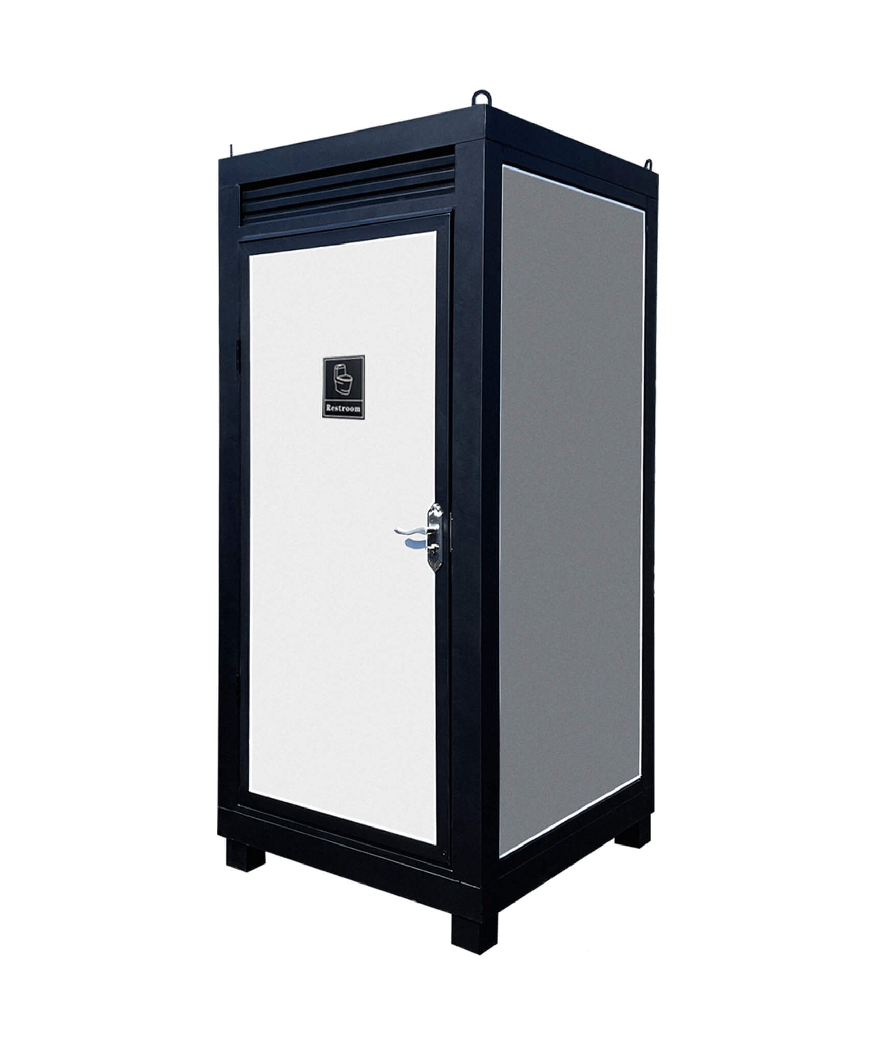 42-Inch One-Person Portable Outdoor Toilet Cabin With Light, Sink And Vent Fan (SAK45672)