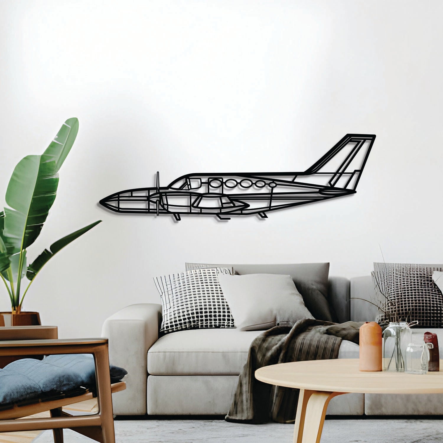 421 Metall Flugzeug Wandkunst - NCP0505