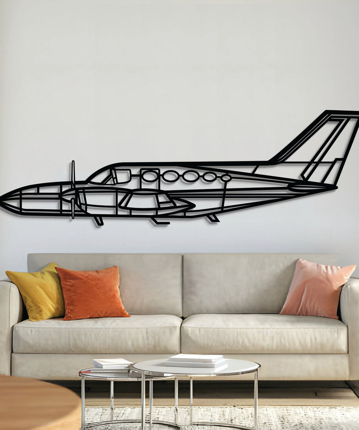 421 Metall Flugzeug Wandkunst - NCP0505