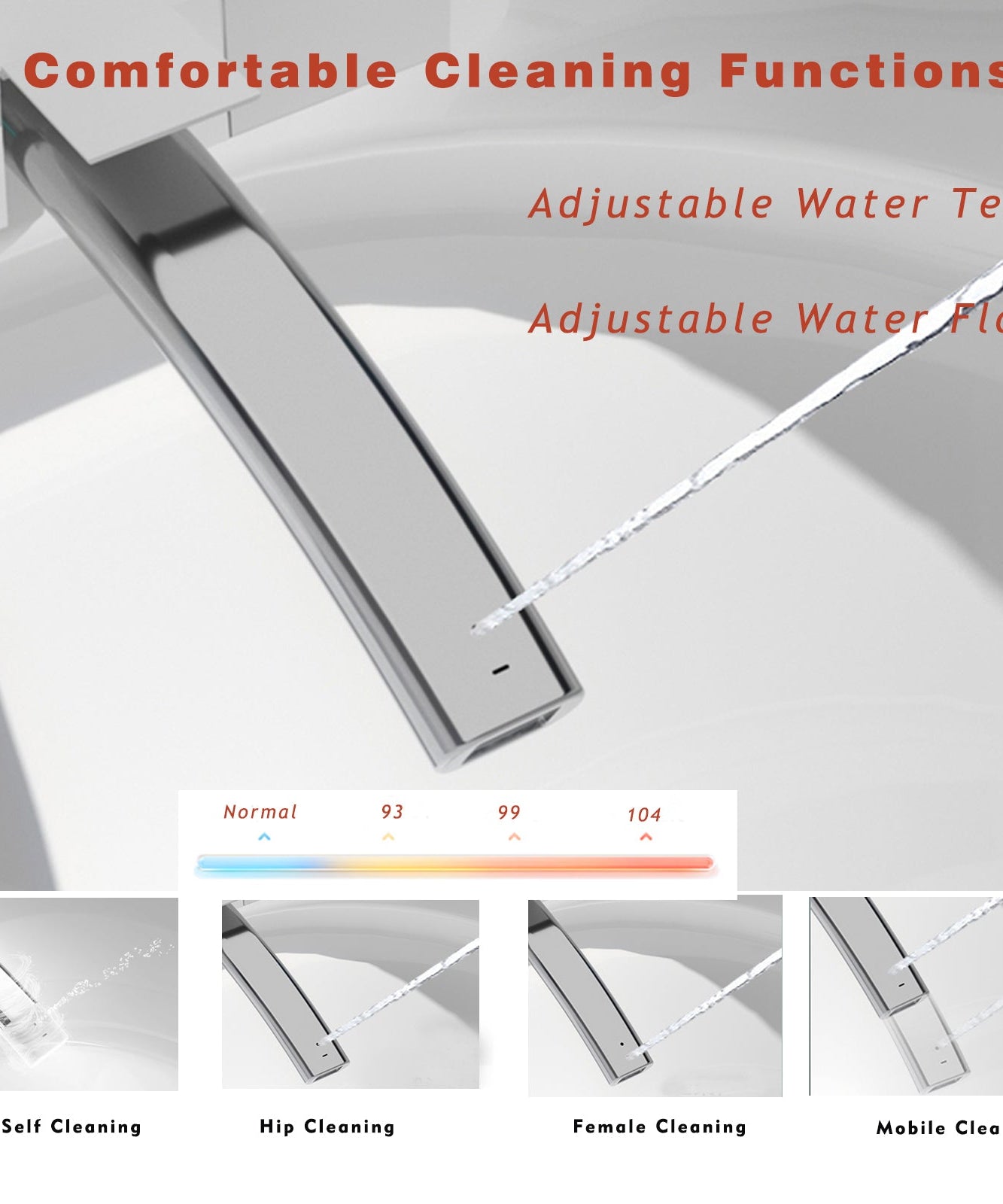 Nuvia Smart One-Piece Toilet With Bidet, Foot Sensor, LED Display And Dryer (SAK80112)