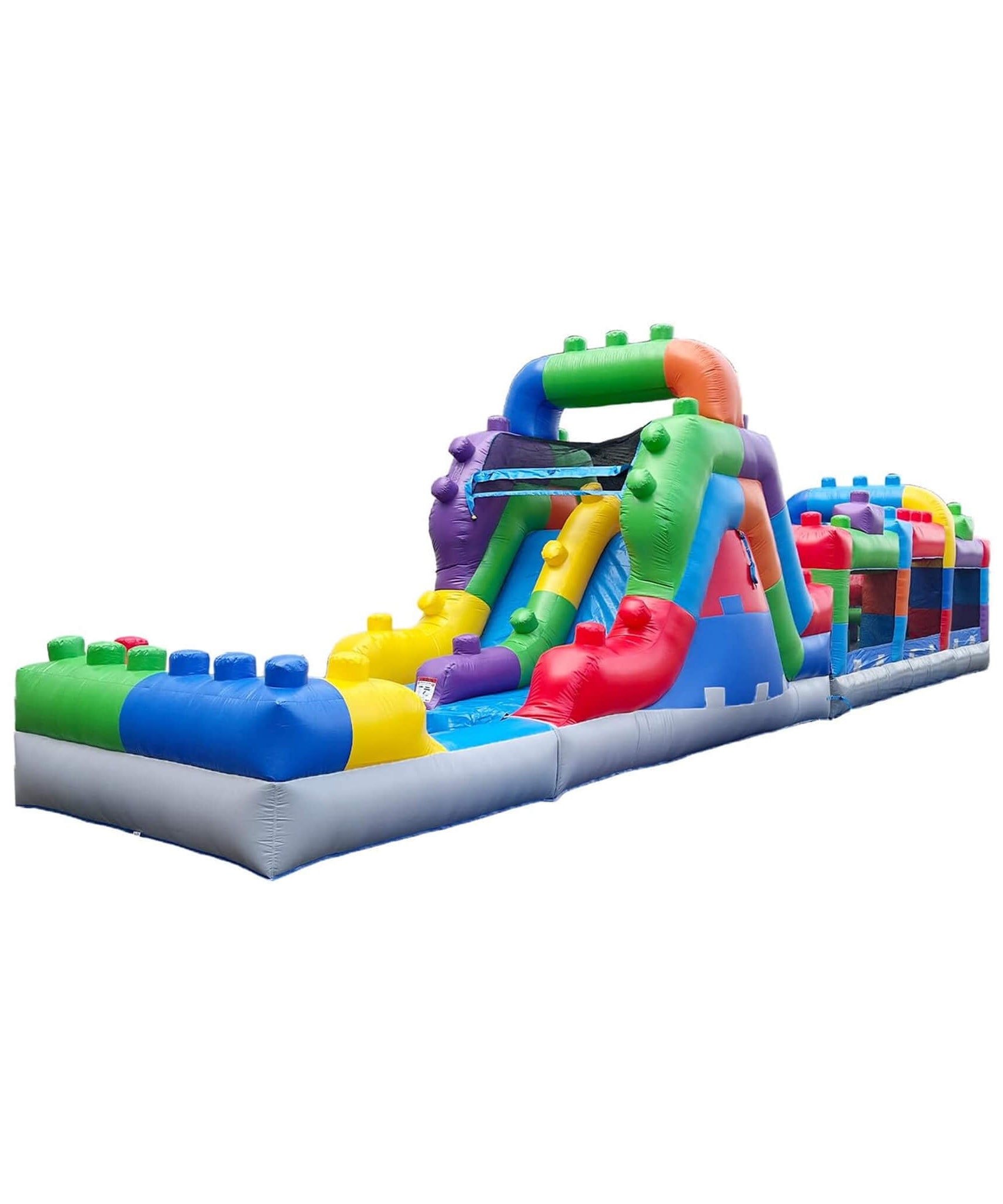 42FT Commercial Inflatable Obstacle Course With Dual Water Slide (SAK31587)